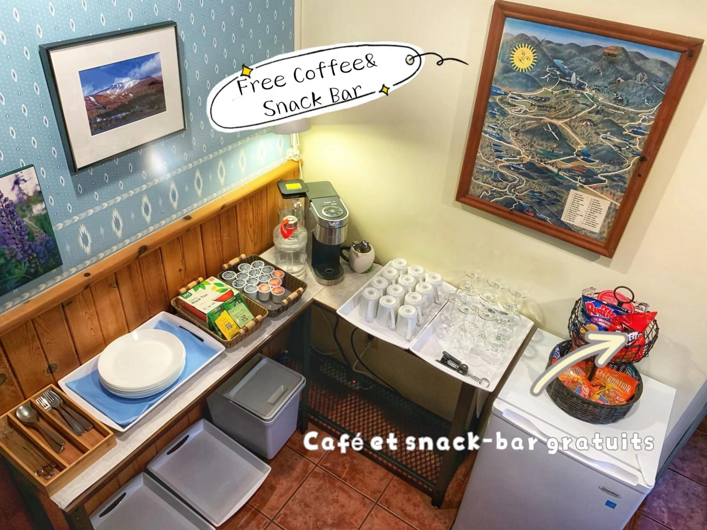 Coffee/tea facilities in Auberge Le Lupin-Self Check-in