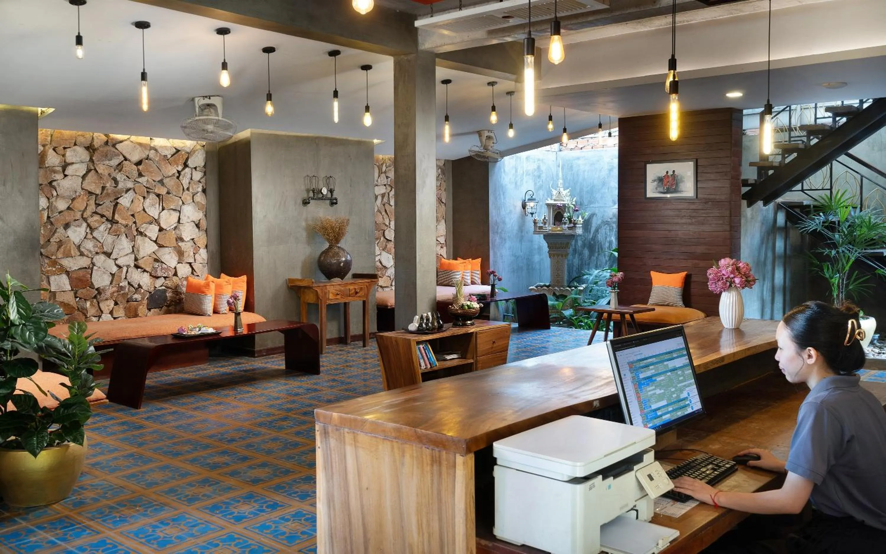 Lobby or reception in Central Corner d'Angkor