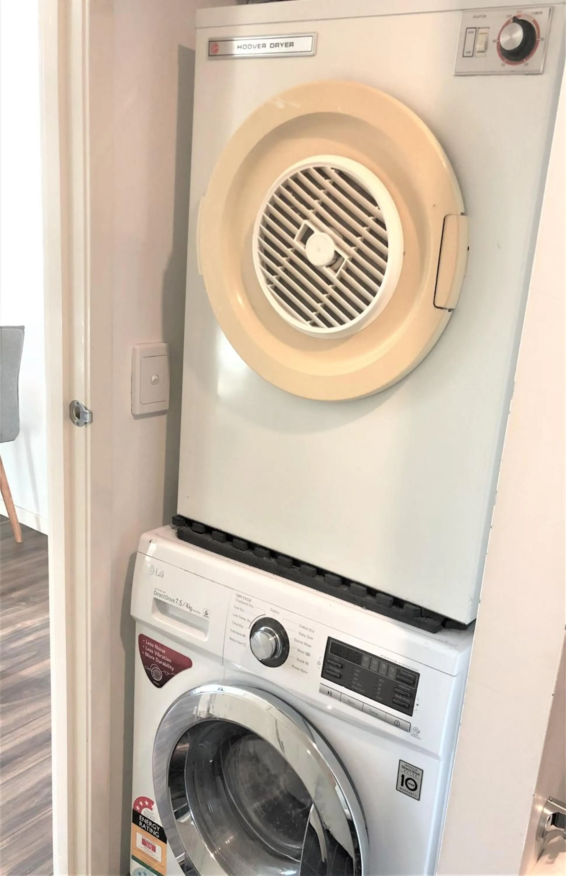 washing machine in Readyset Apartments at Liberty