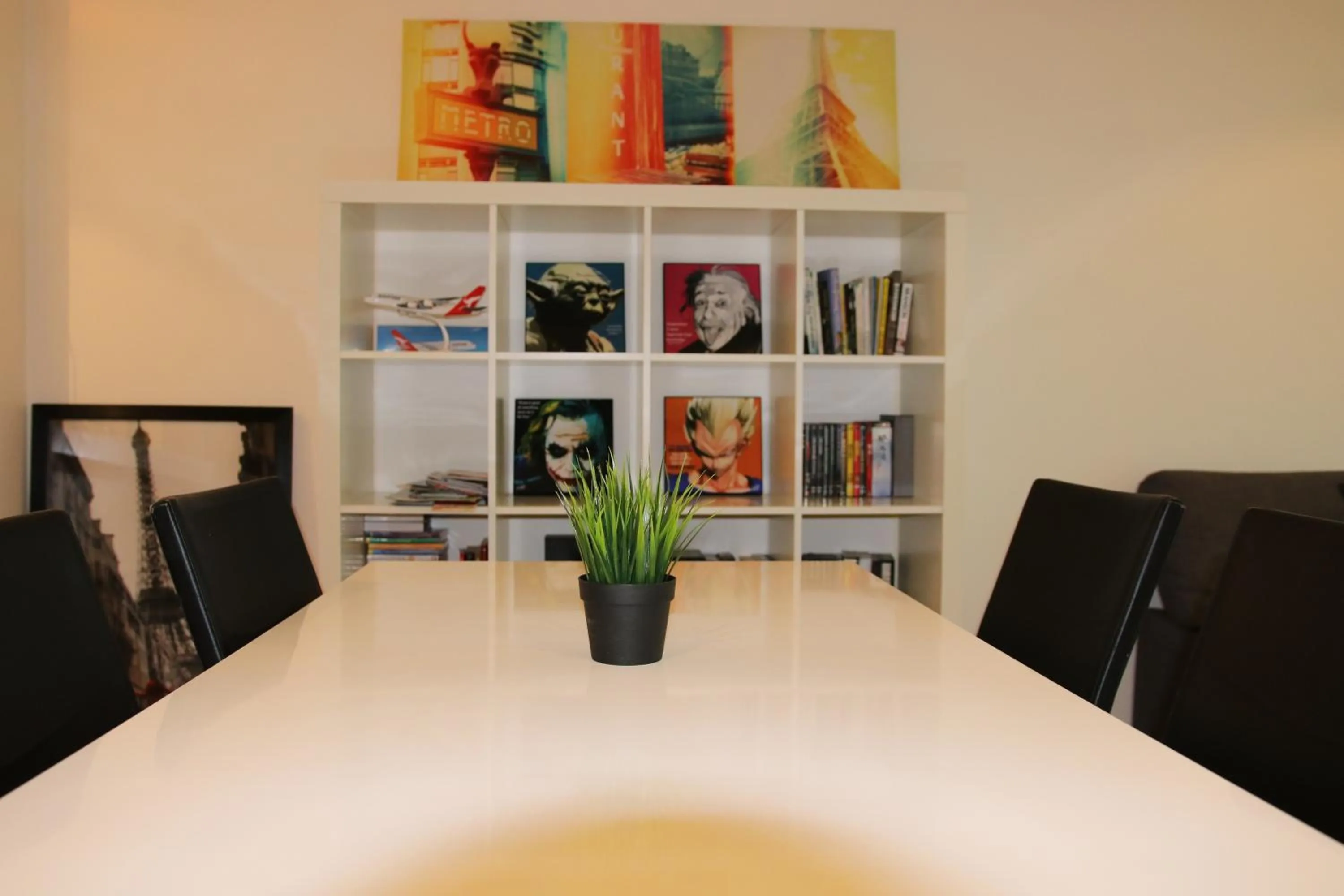 Dining area in Readyset Apartments at Liberty