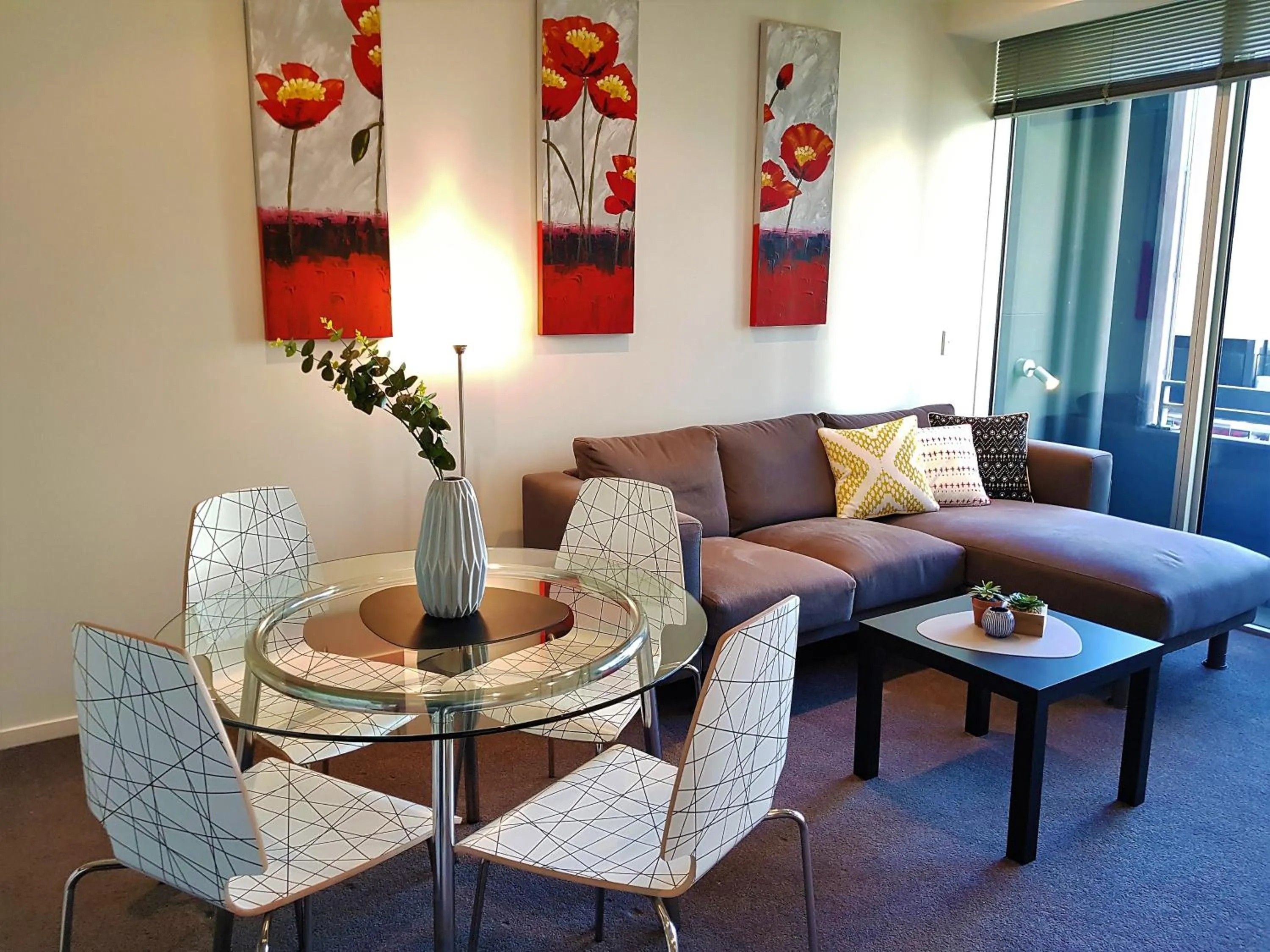 Living room in Readyset Apartments at Liberty