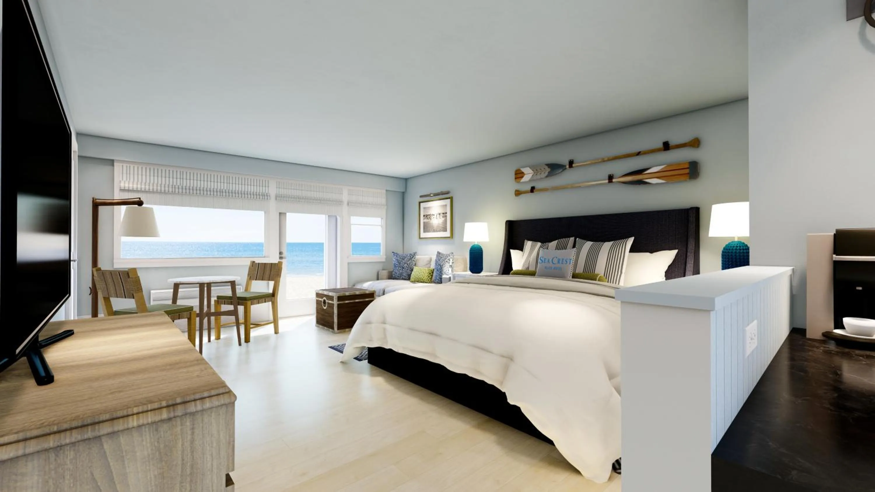 Bed in Sea Crest Beach Resort