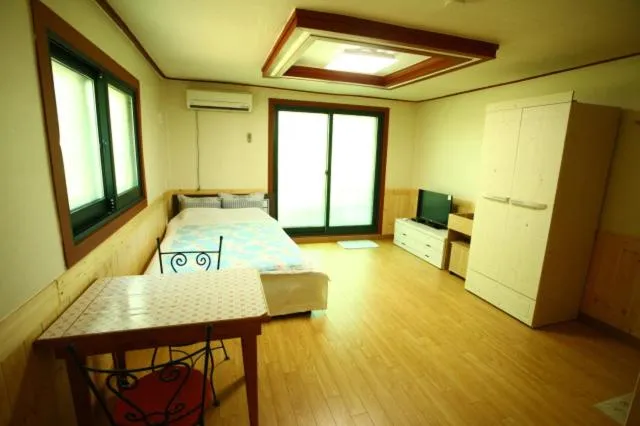 Bed in Bluesky Pension