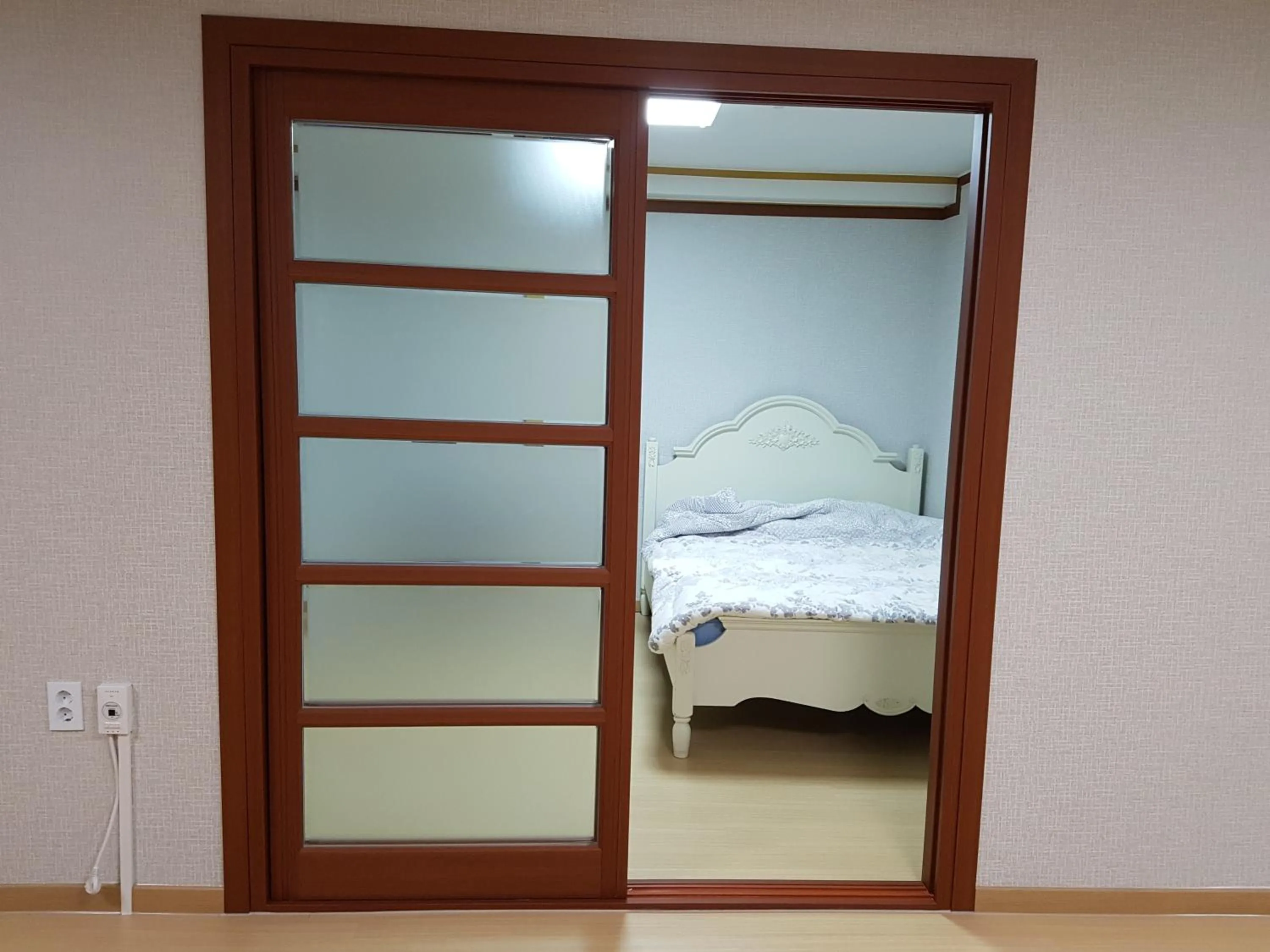 Bed in Bluesky Pension