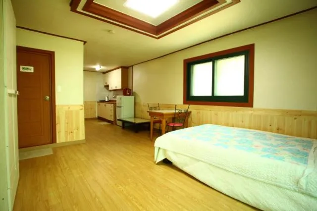 Bed in Bluesky Pension
