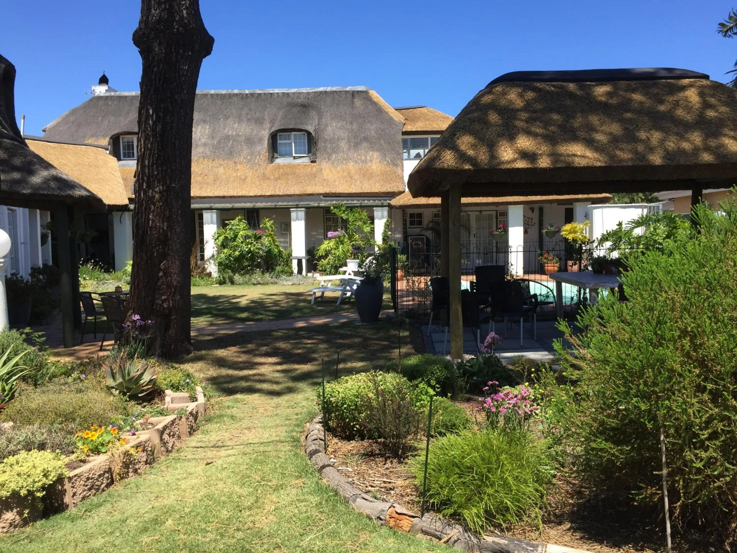Garden view in Howards End Manor B&B