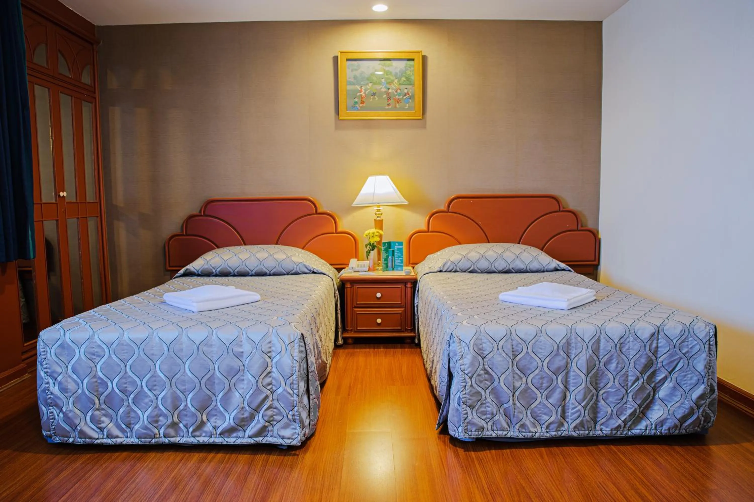 Bed in Baiyoke Suite Hotel