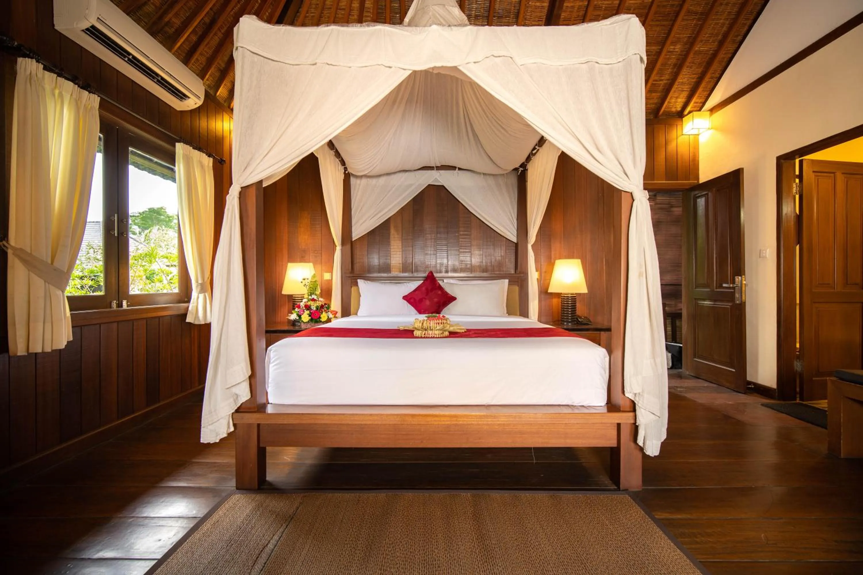 Bed in Ananda Ubud Resort