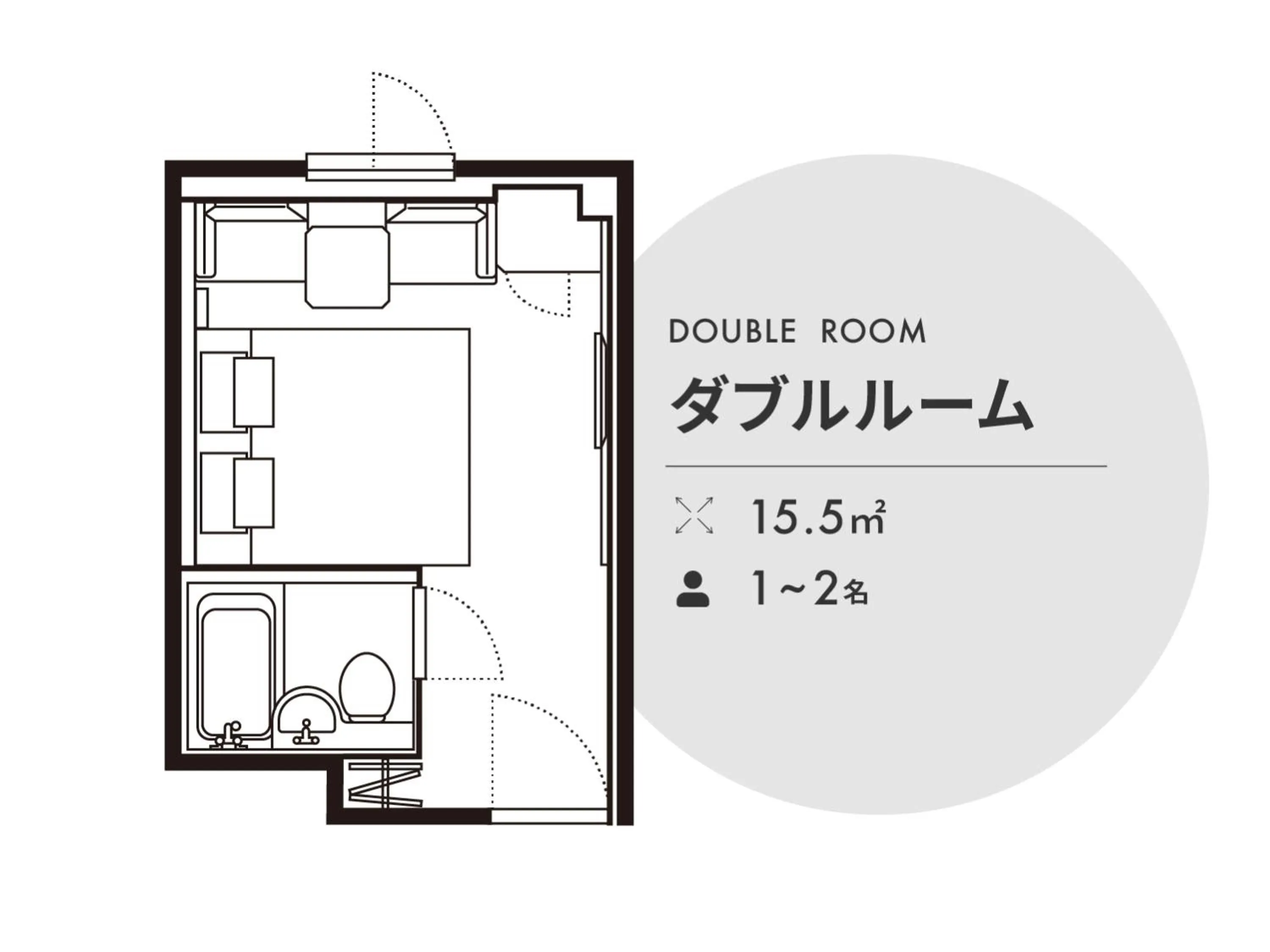 Floor plan in Nishitetsu Inn Shinjuku