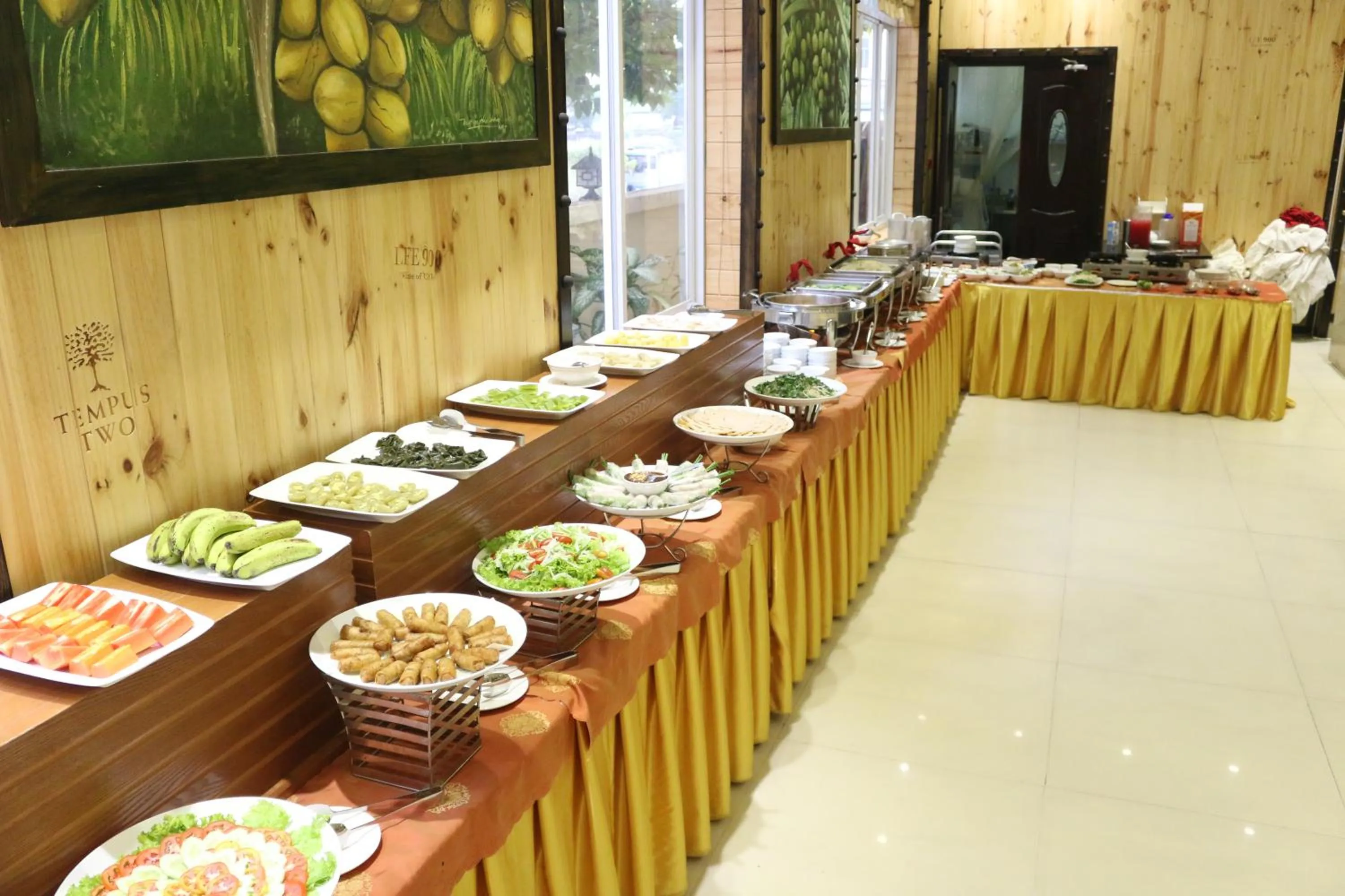 Buffet breakfast in Viet Uc Hotel
