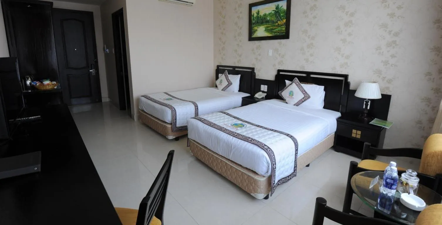 Bed in Viet Uc Hotel