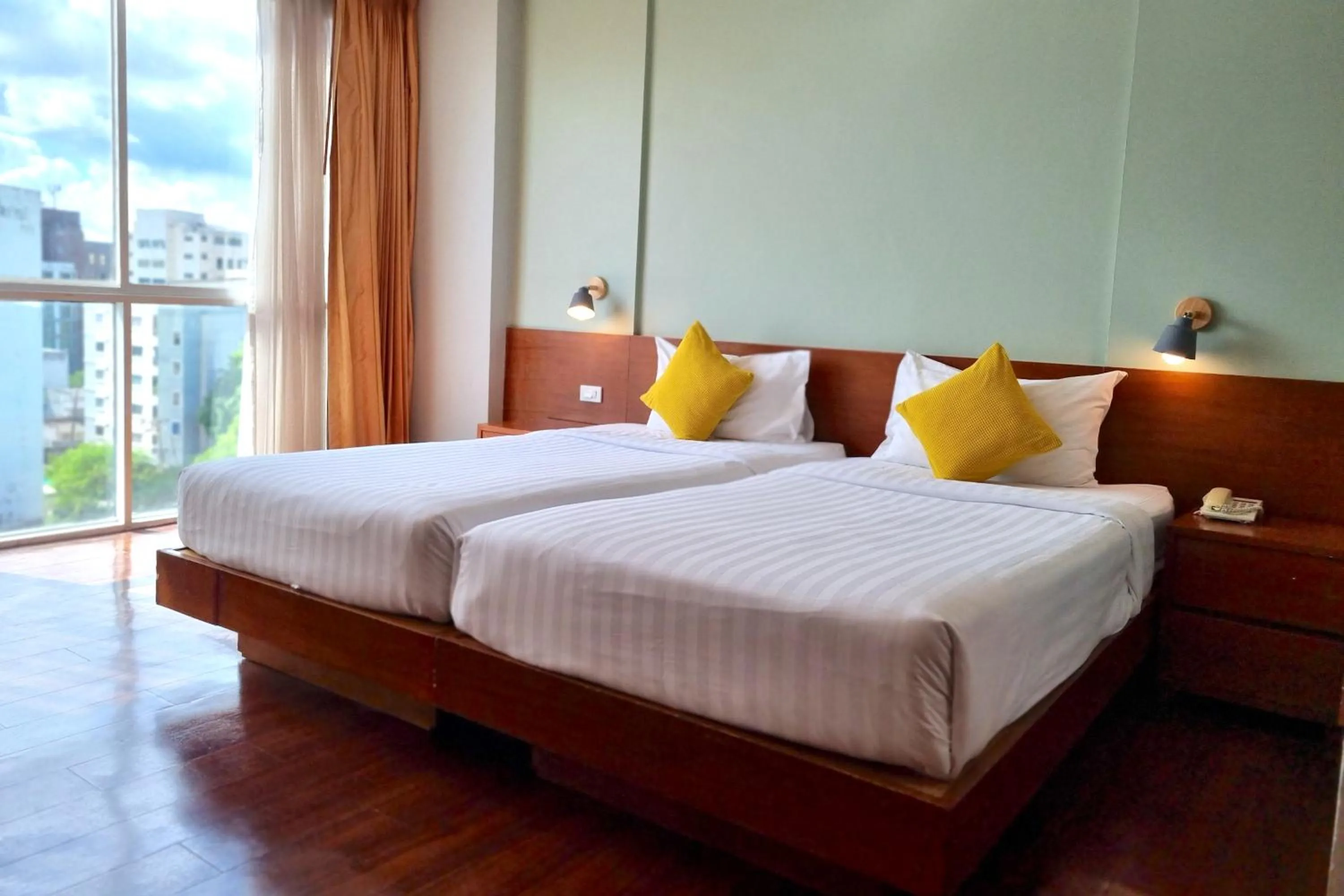 Bed in Lantana Resort Hotel Bangkok