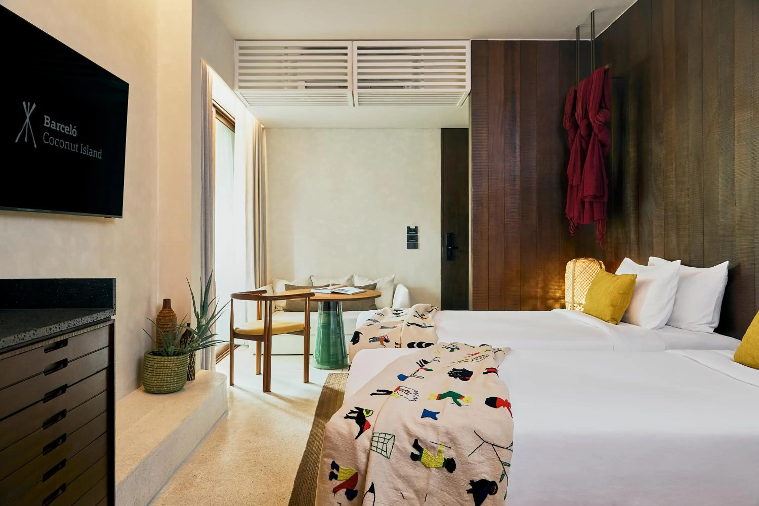 Bedroom, Bed in Barcelo Coconut Island, Phuket