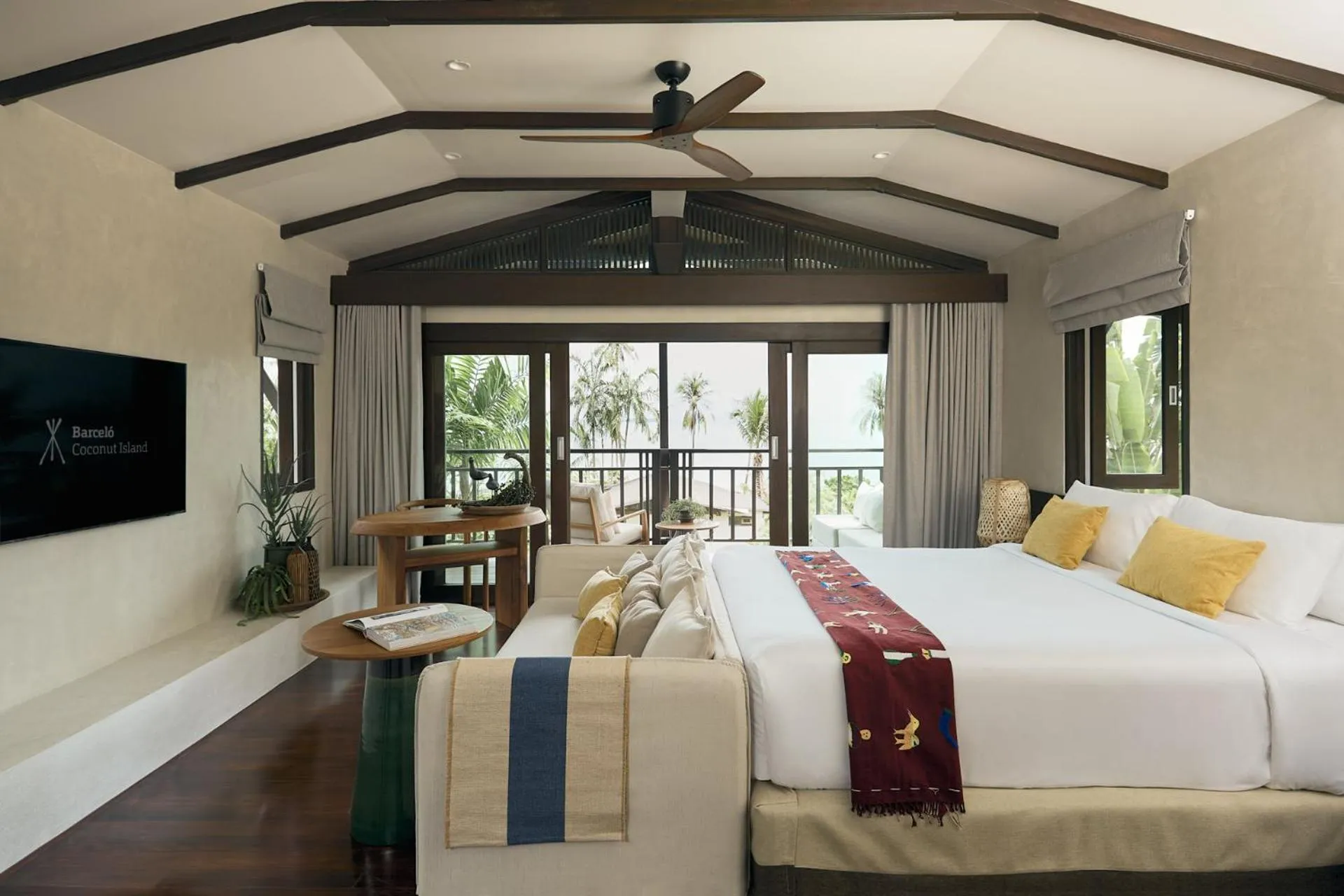 Bedroom, Bed in Barcelo Coconut Island, Phuket
