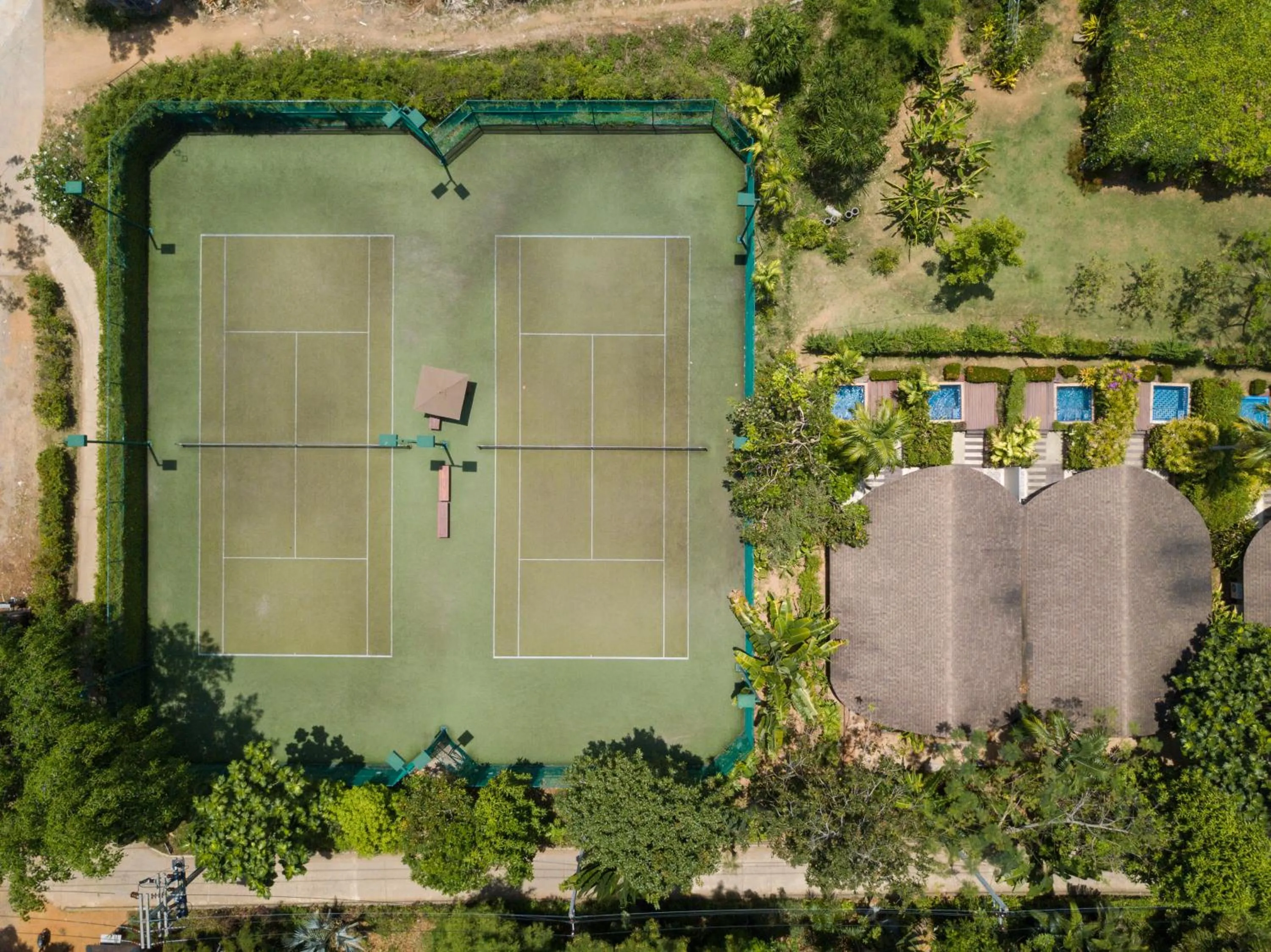 Tennis court in Barcelo Coconut Island, Phuket