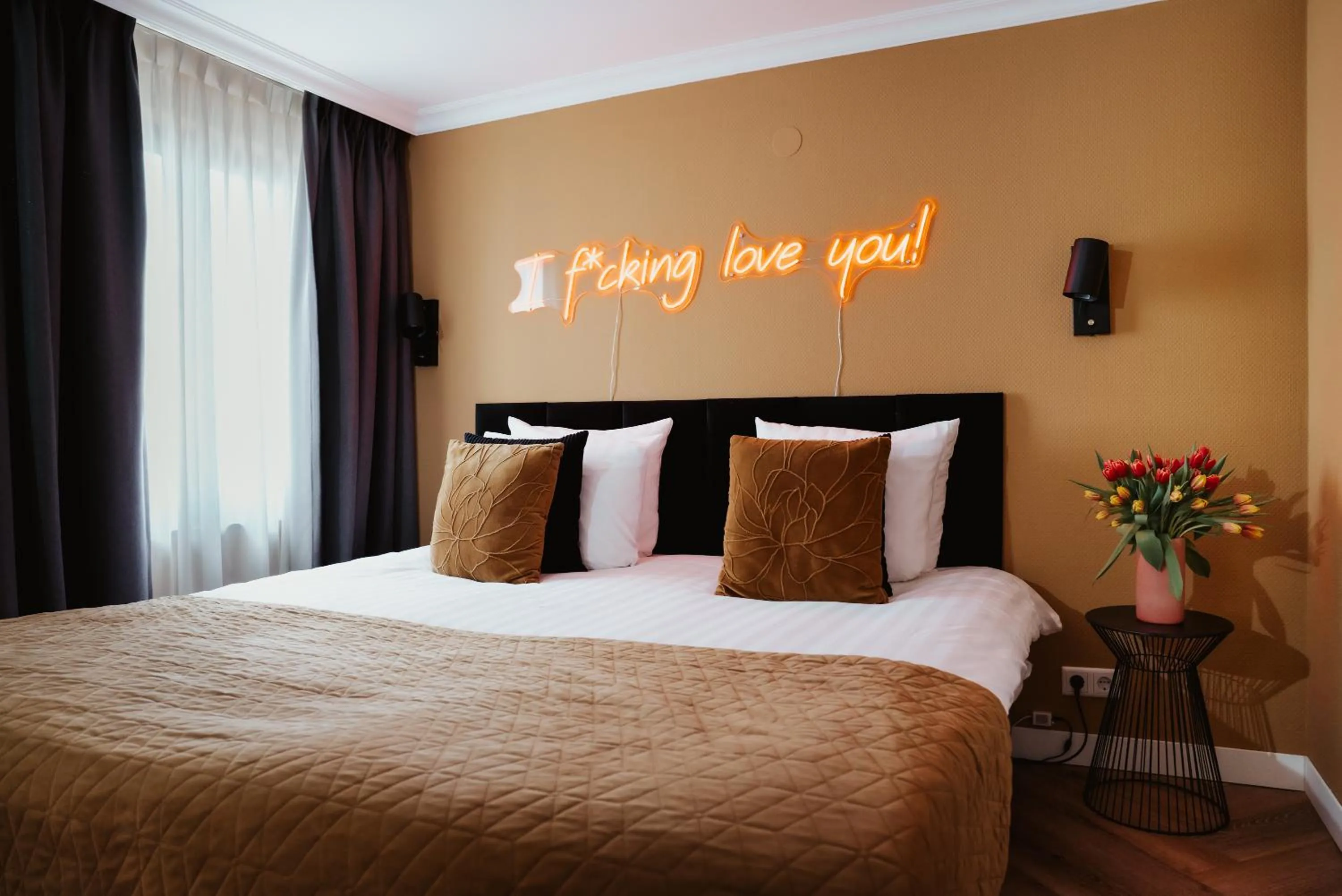 Bed in Hotel Janssen