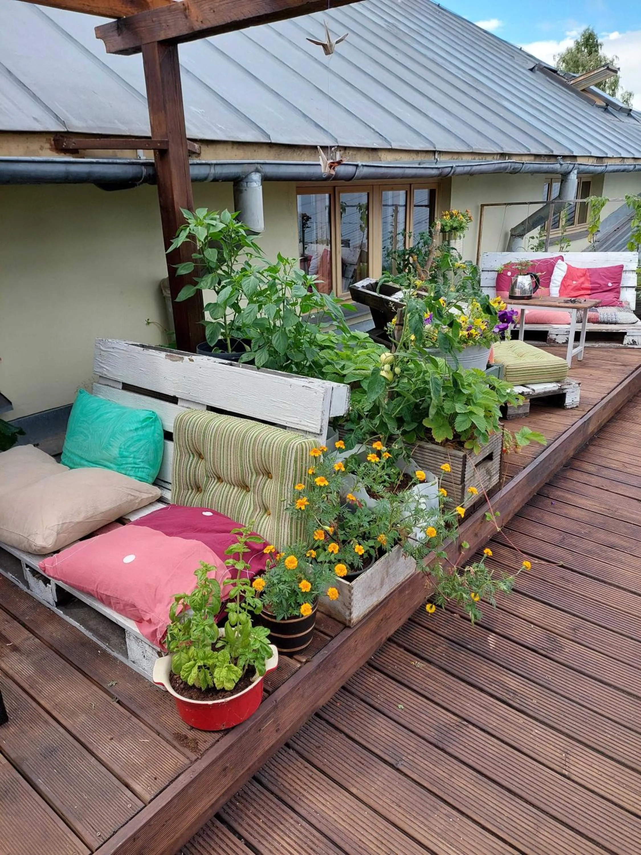 Patio in Looming Hostel
