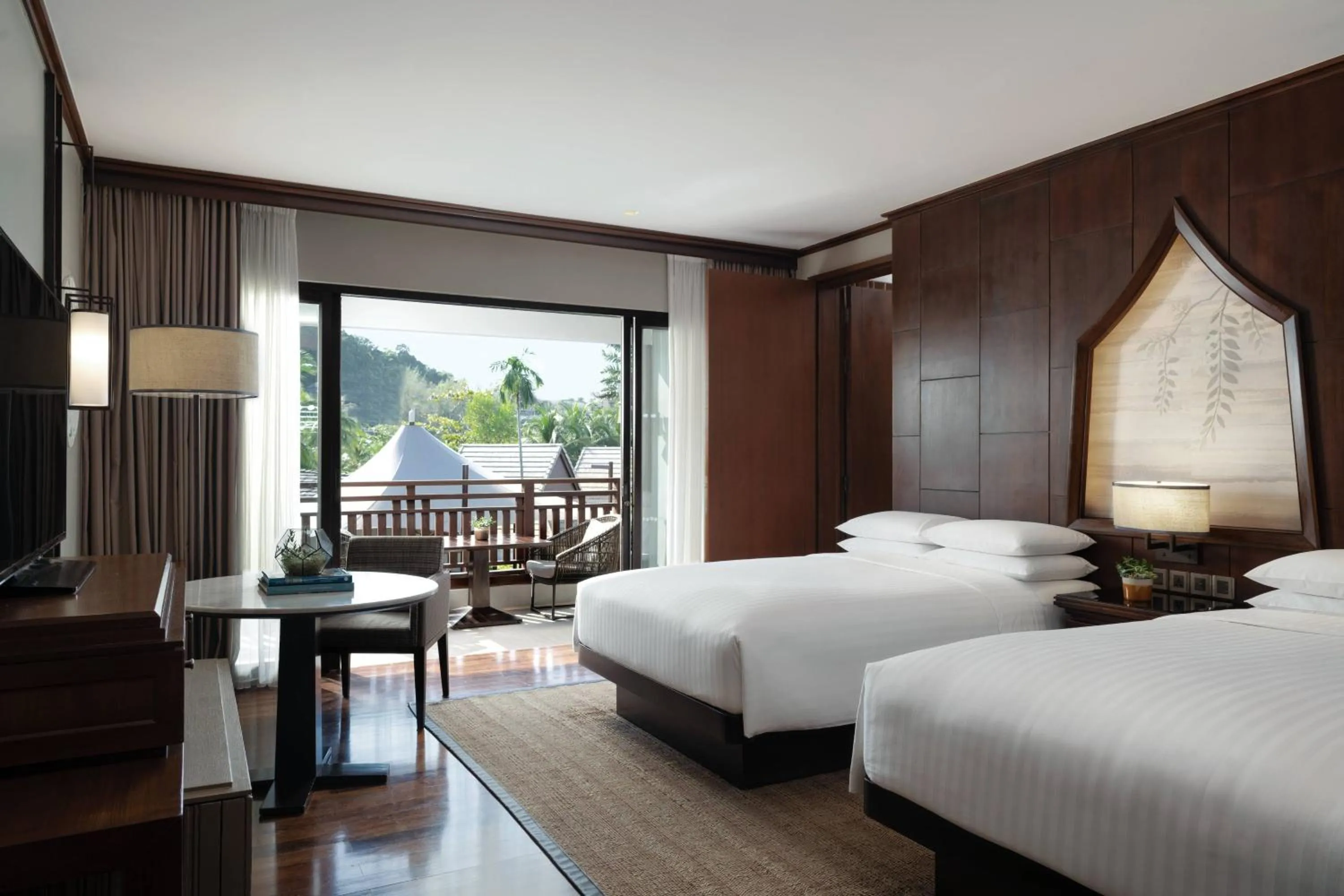 Bedroom, Bed in Phuket Marriott Resort and Spa, Nai Yang Beach
