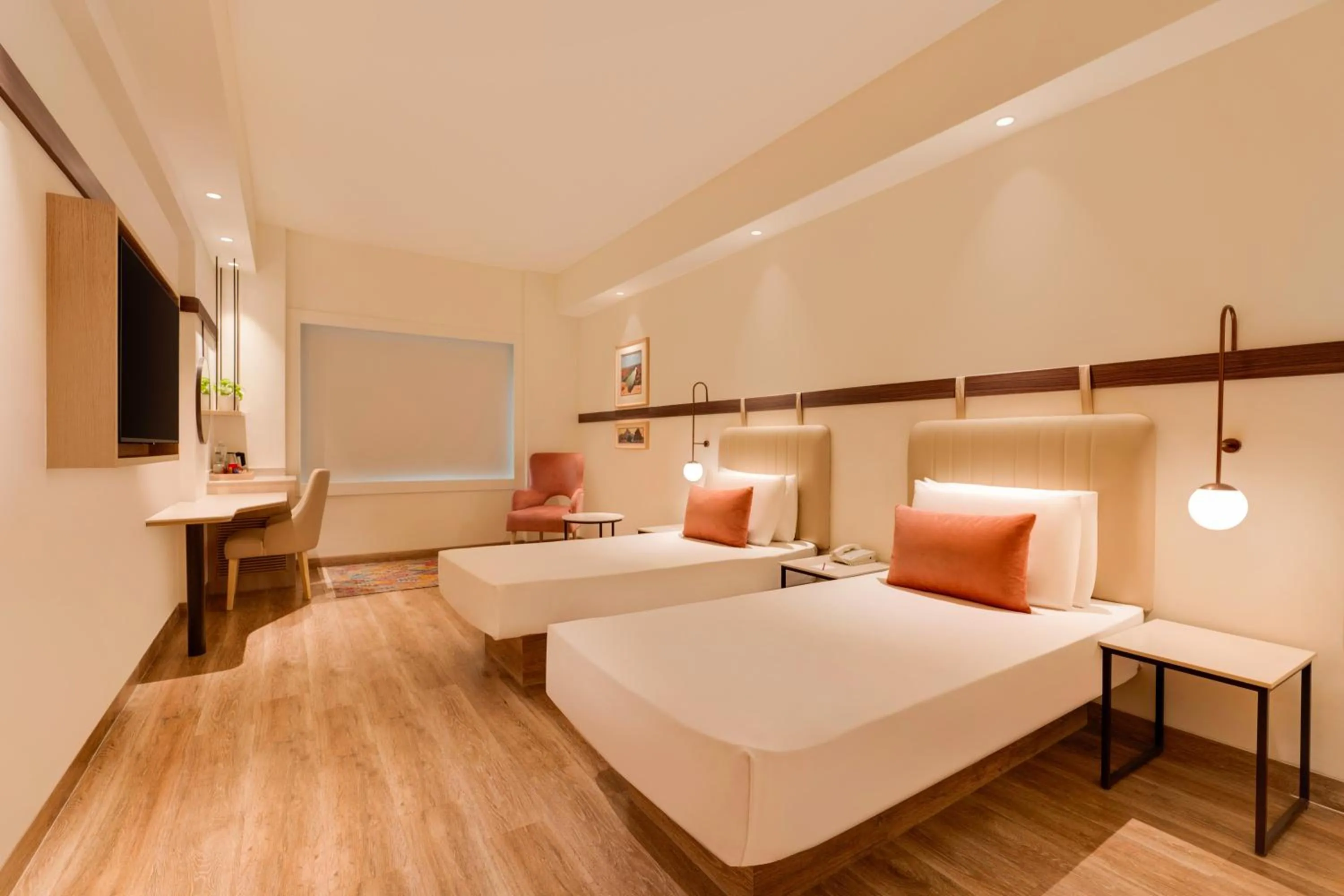 Bed in Red Fox by Lemon Tree Hotels, Hyderabad