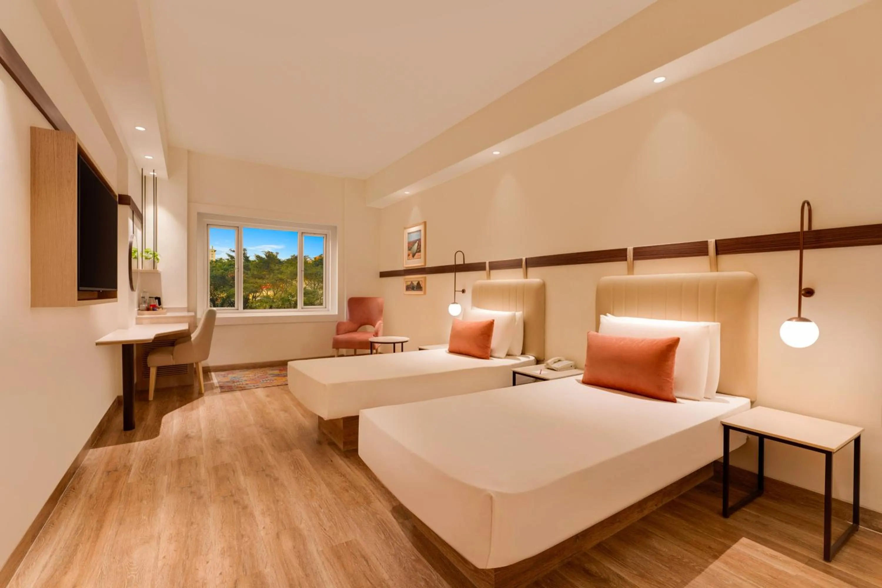 Bed in Red Fox by Lemon Tree Hotels, Hyderabad