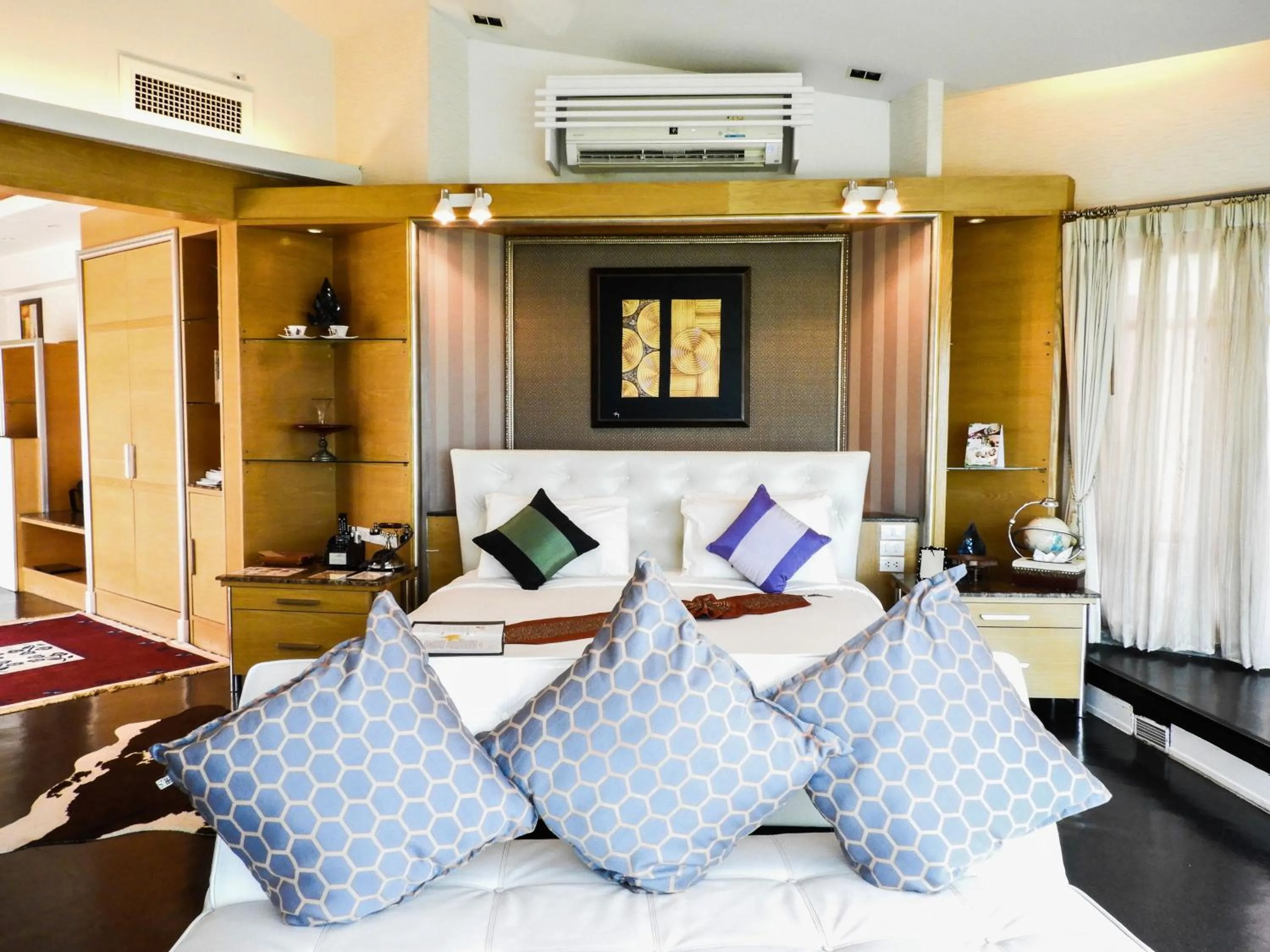 Bed in Vartika Resovilla Kuiburi Beach Resort and Villas