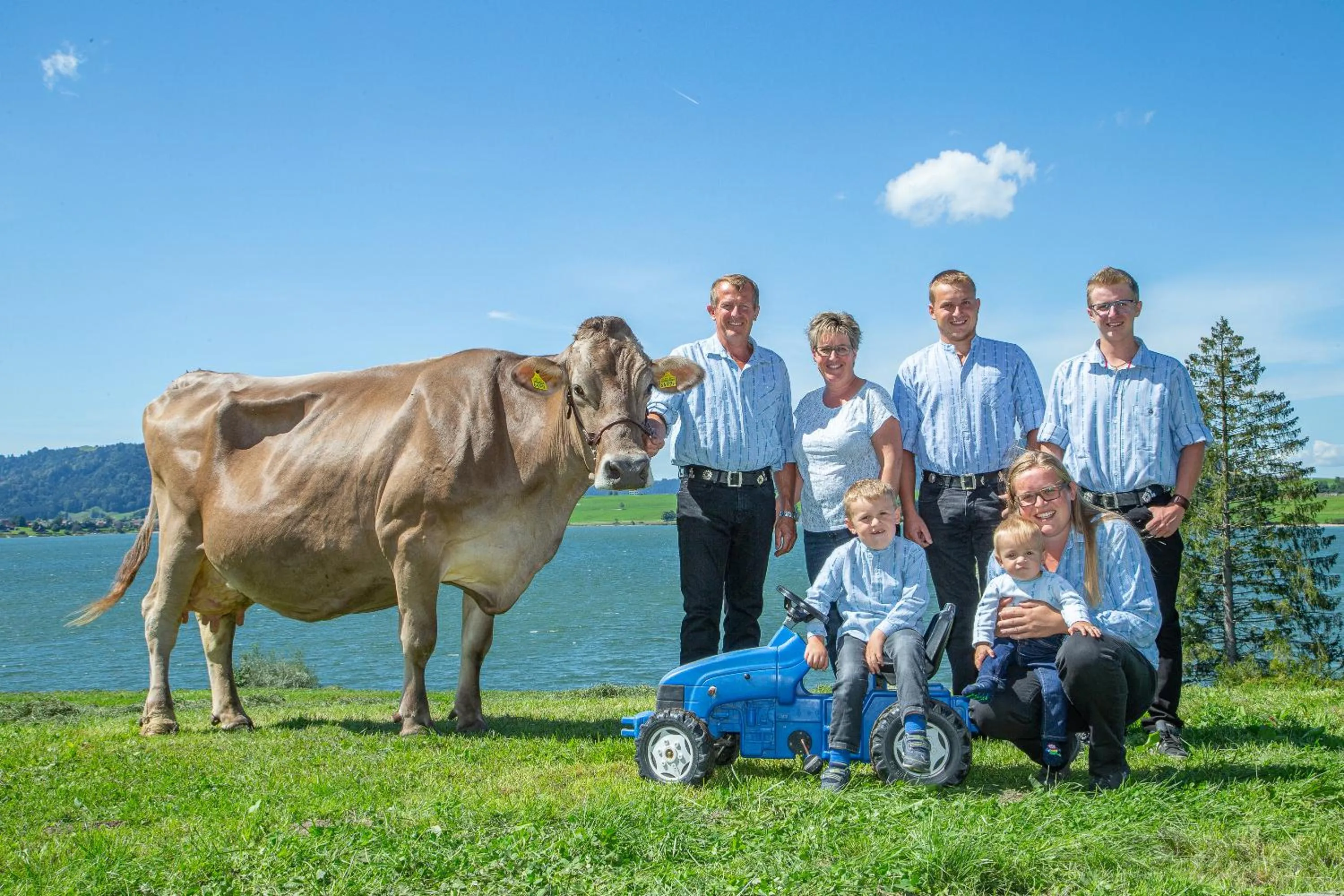 Family in B&B Ferienhof am See