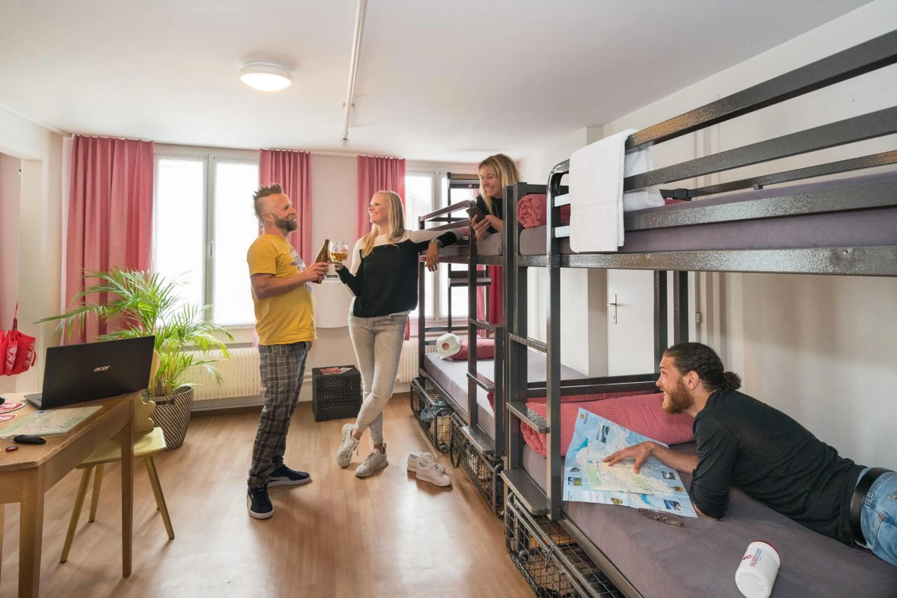 People in Balmers Hostel