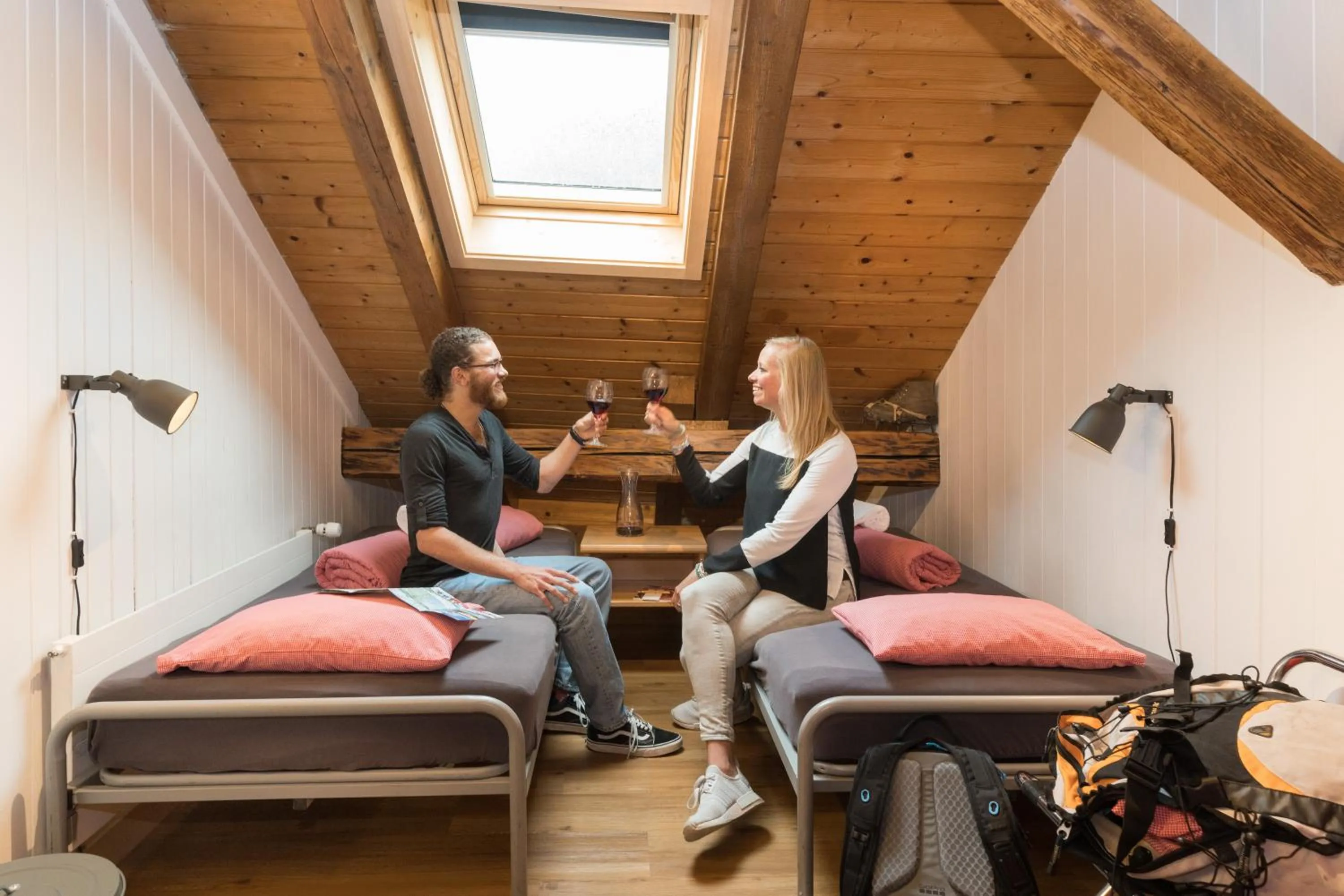 People in Balmers Hostel