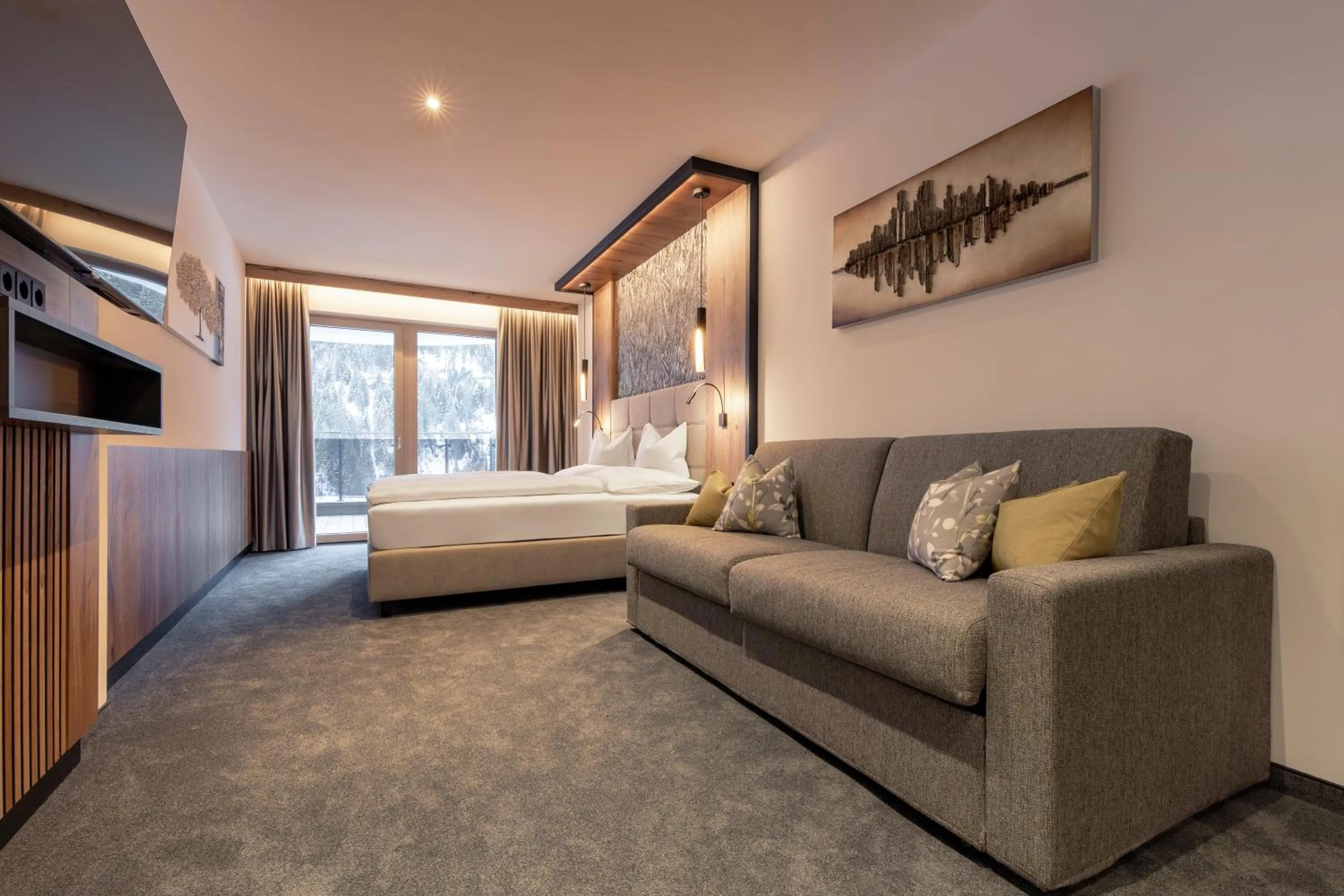 Bed in Hotel Post Kappl