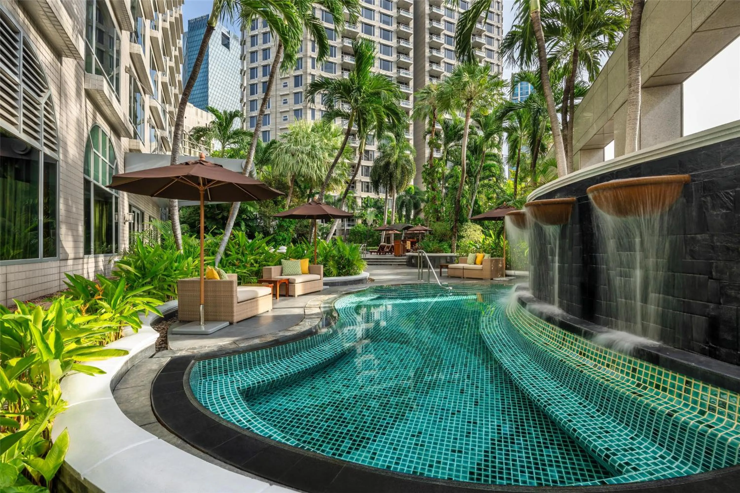 Pool view in Conrad Bangkok