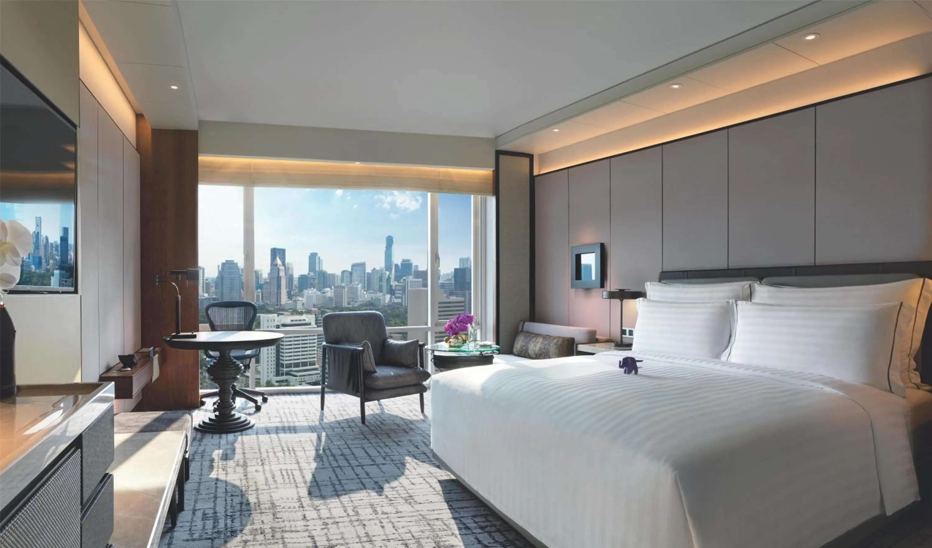 Bed in Conrad Bangkok