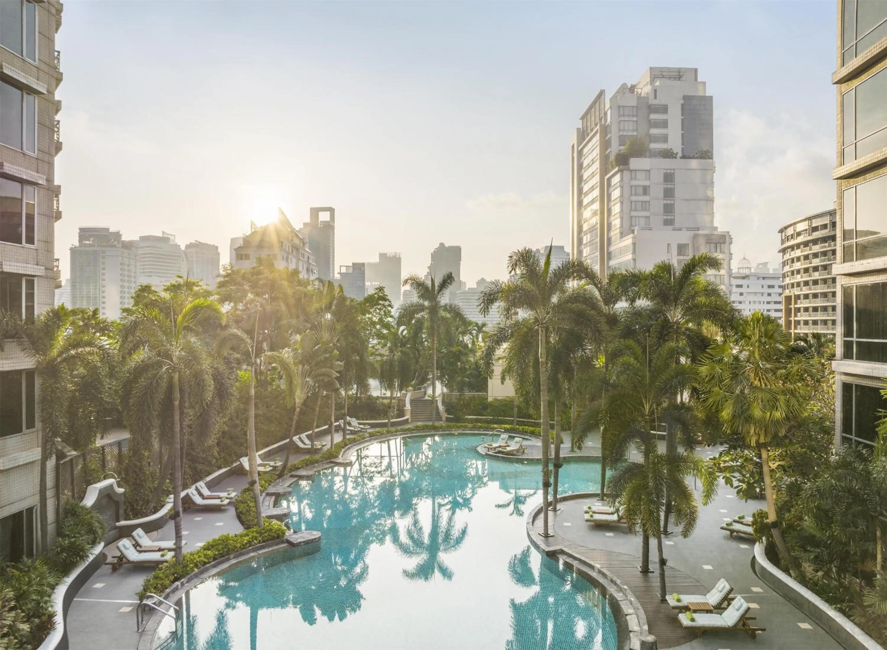 Pool view in Conrad Bangkok