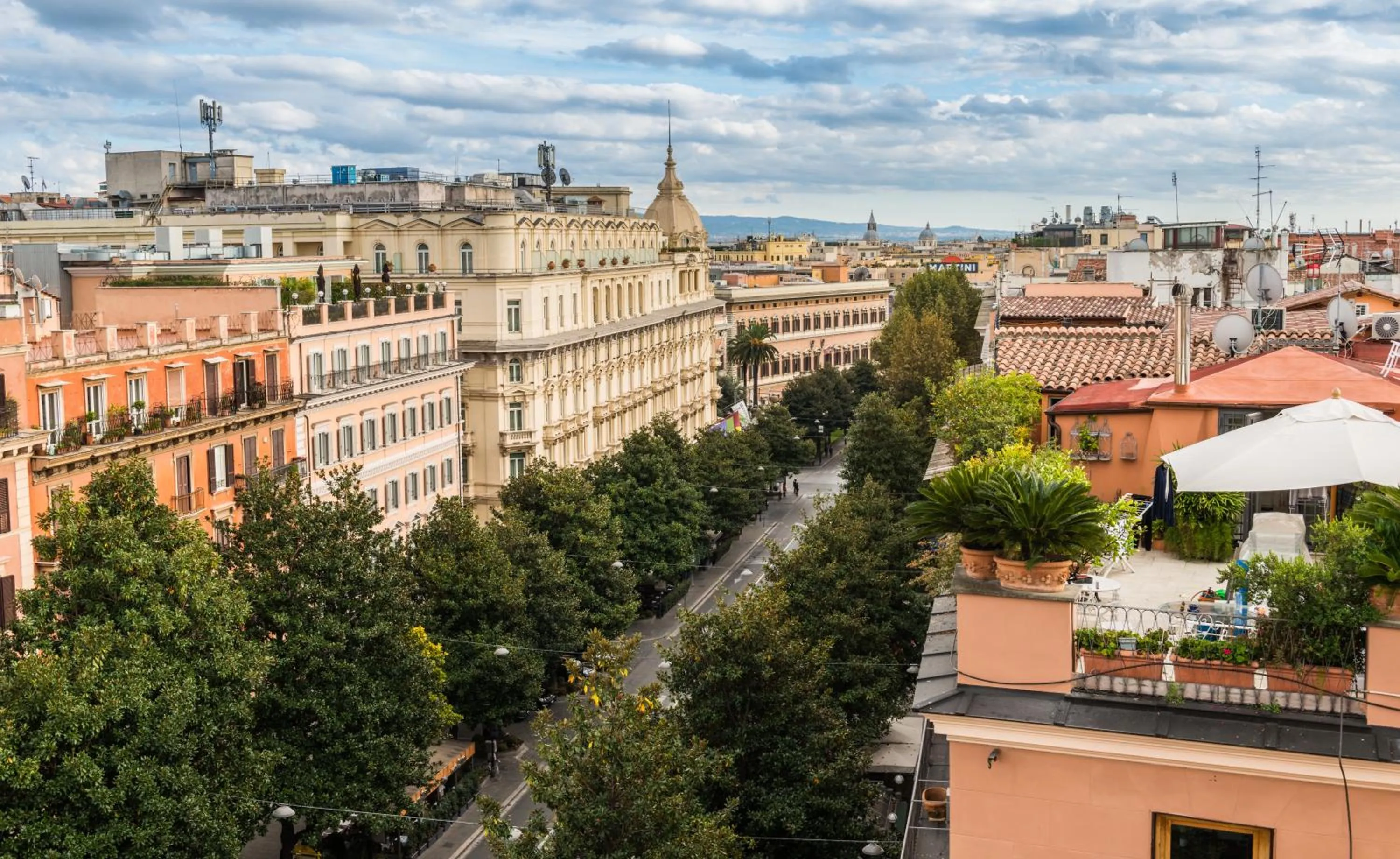 Bird's eye view in Martina House