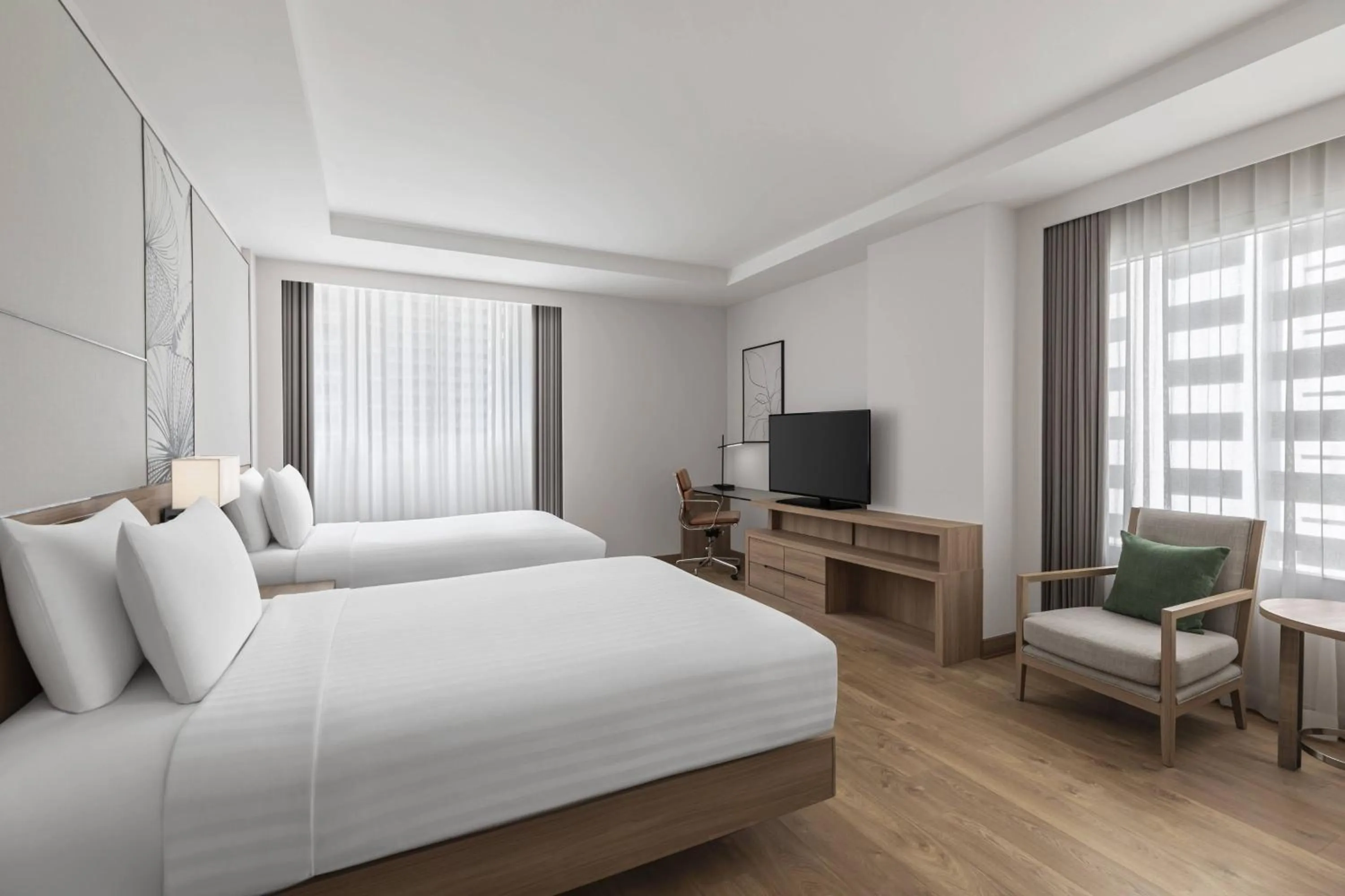 Photo of the whole room, Bed in Courtyard by Marriott Bangkok