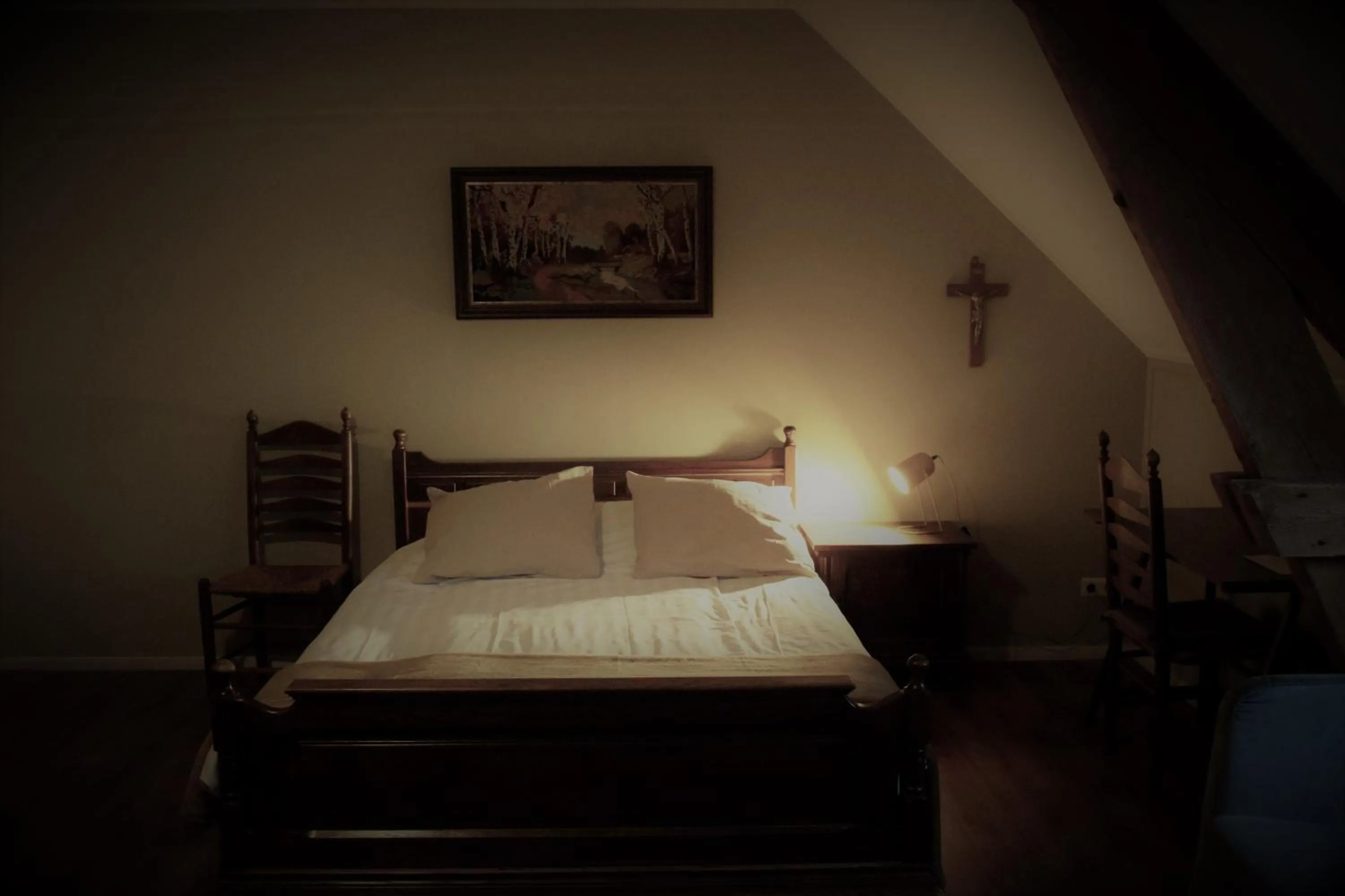 Bedroom, Bed in Hoeve de Mertel