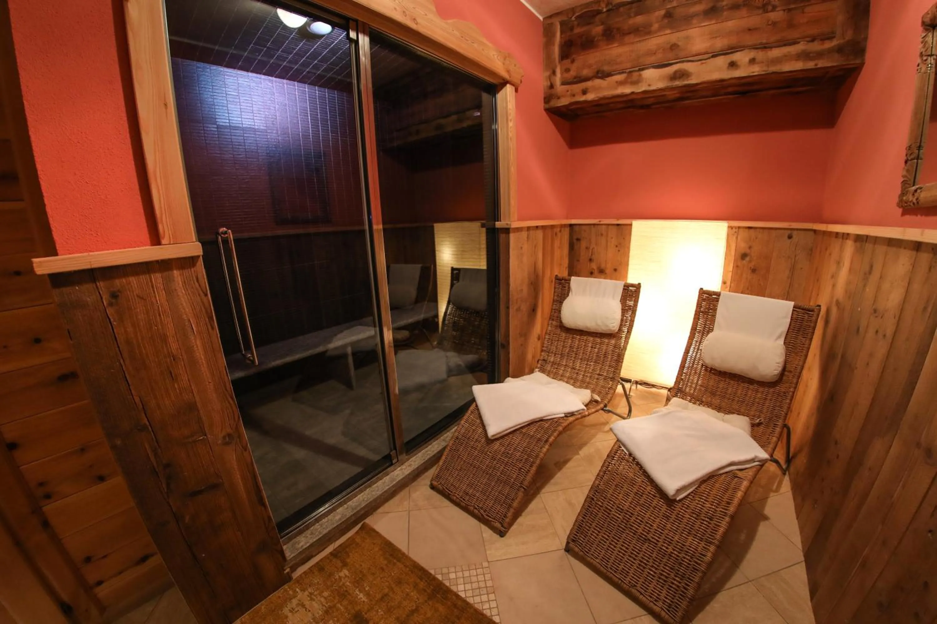 Sauna in Art Apartments Alpine Residence