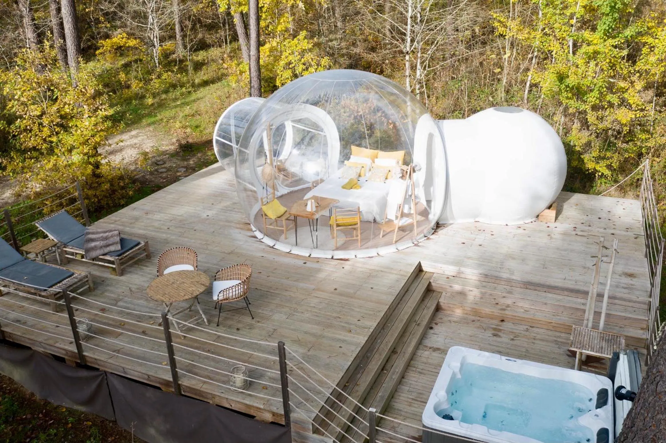 Bird's eye view in Les Bulles De Bordeaux