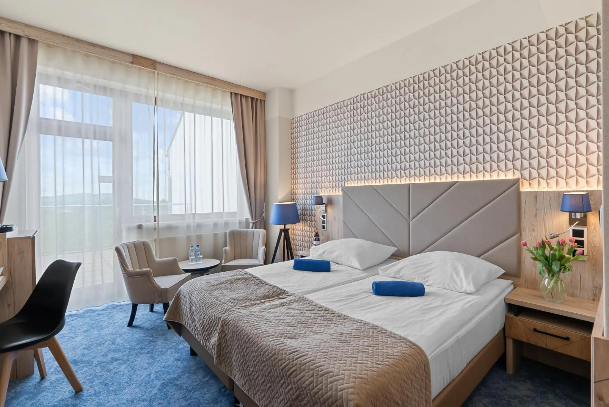 Bed in Spa & Wellness Hotel Diament Ustroń