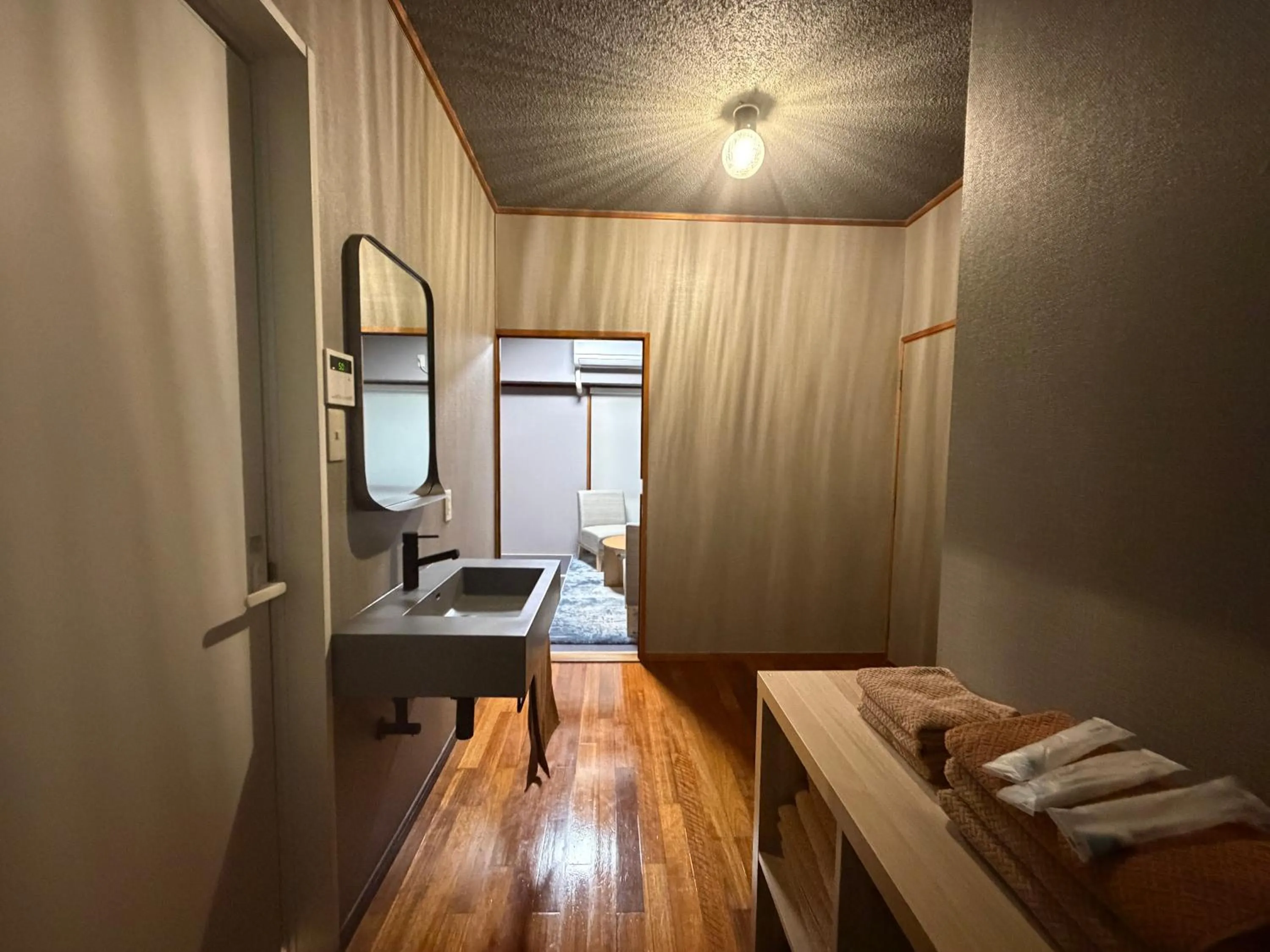 Bed in Kokusai Towns Inn