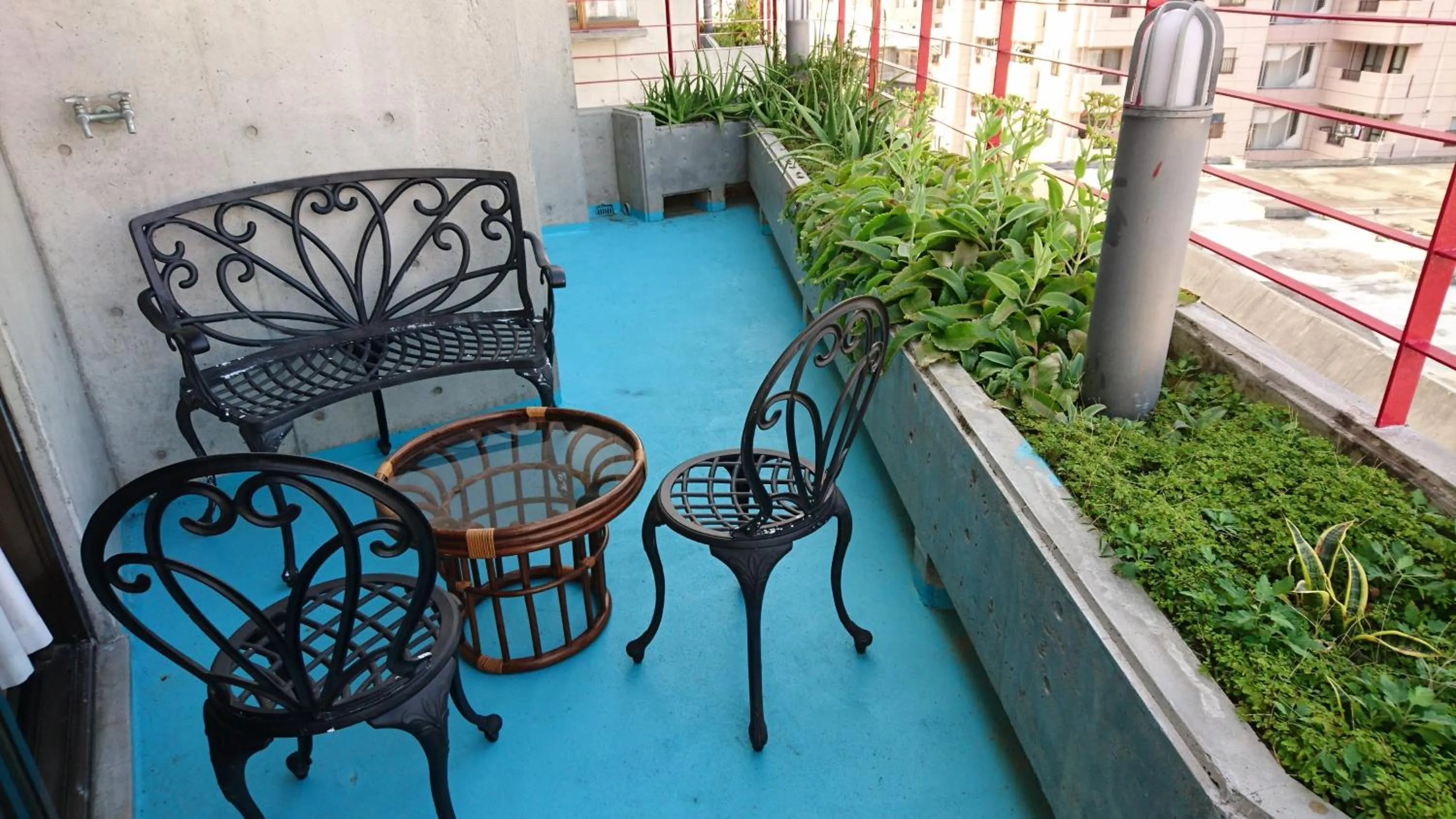 Balcony/Terrace in Kokusai Towns Inn