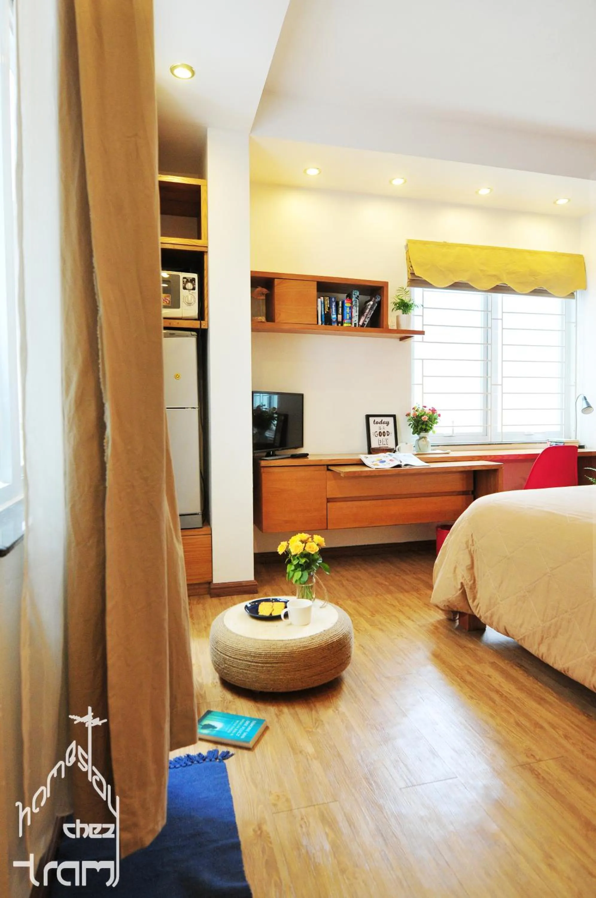 Photo of the whole room, Bed in Chez Tram Homestay