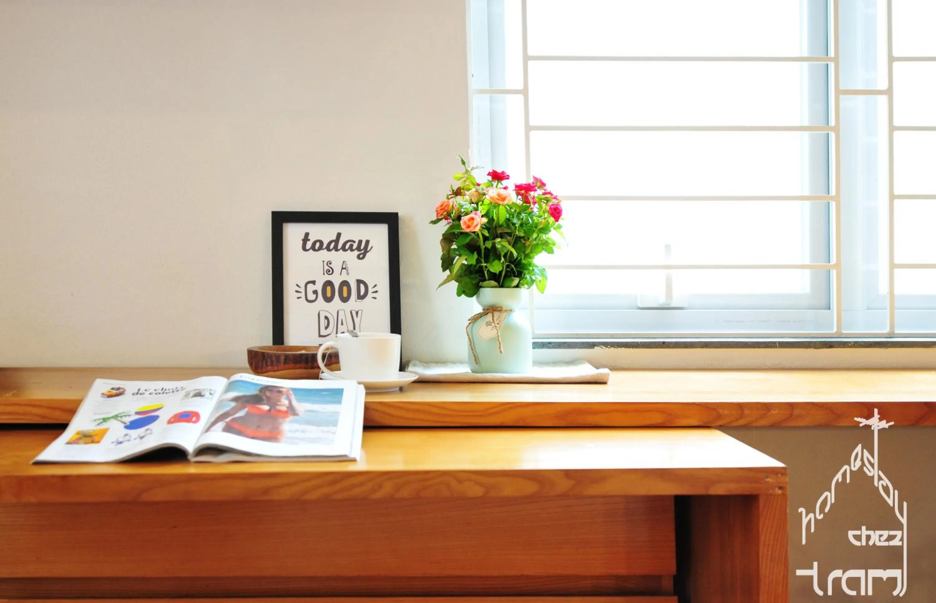 Seating area in Chez Tram Homestay