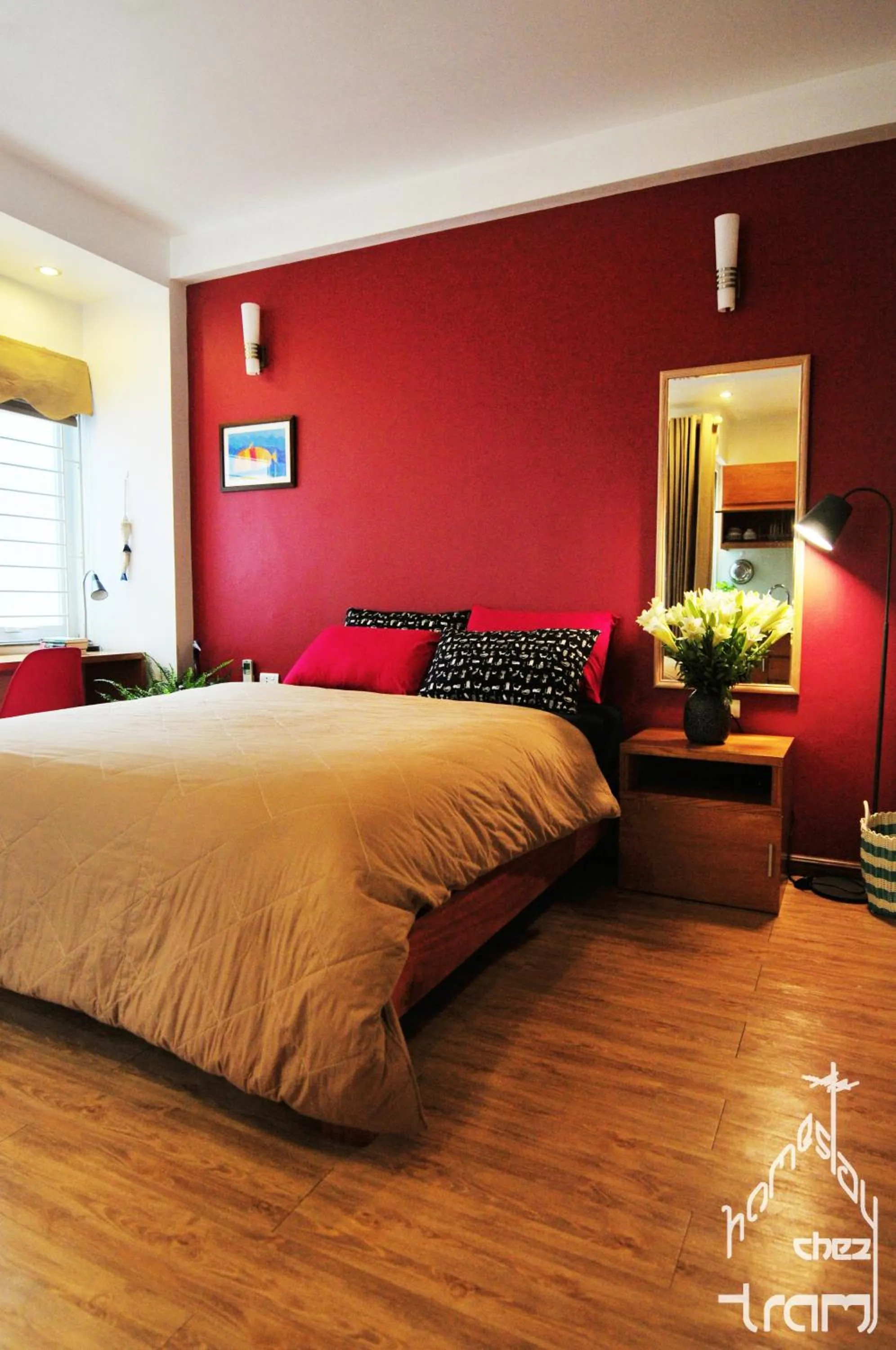 Photo of the whole room, Bed in Chez Tram Homestay