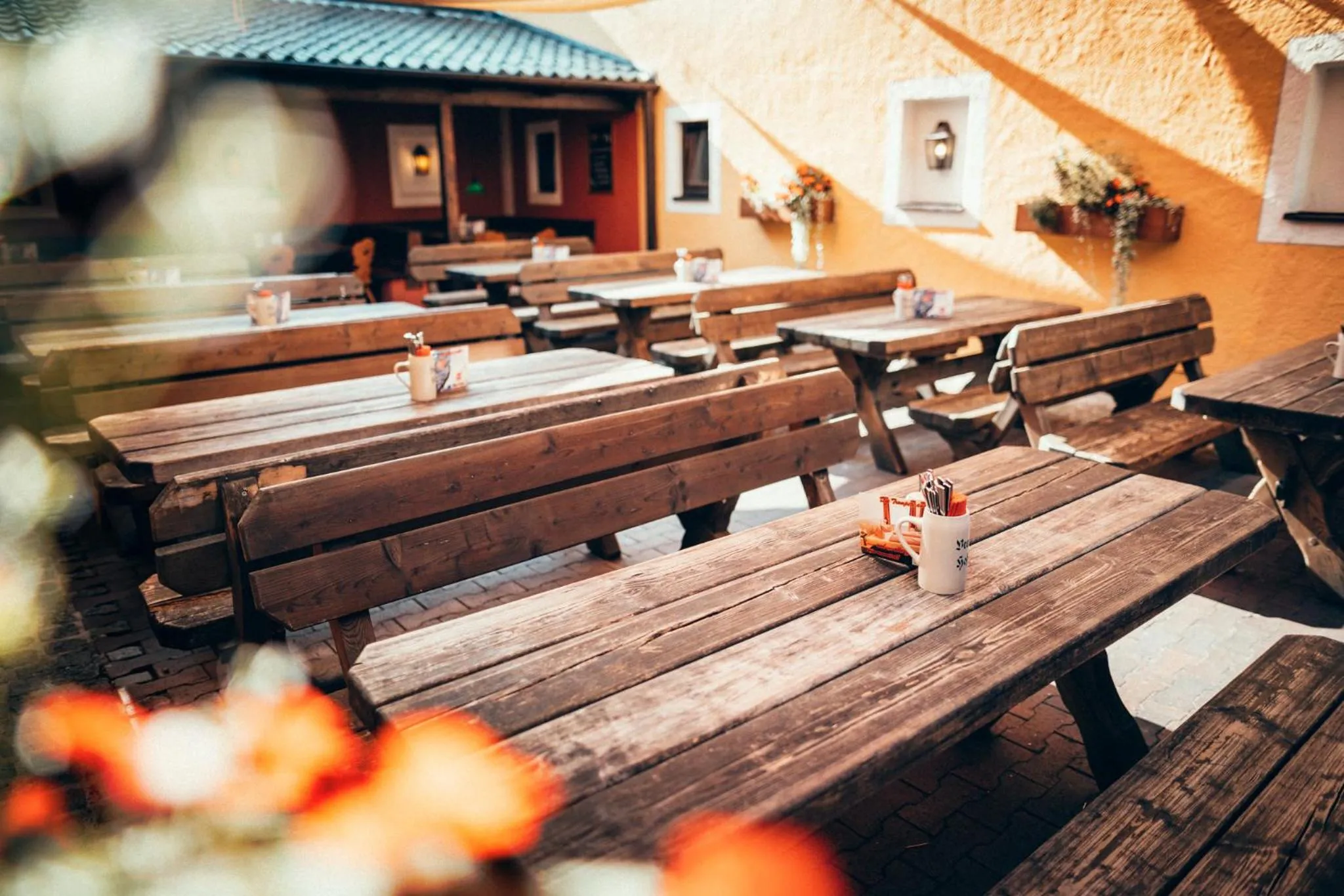 Dining area in Braugasthof Trompete