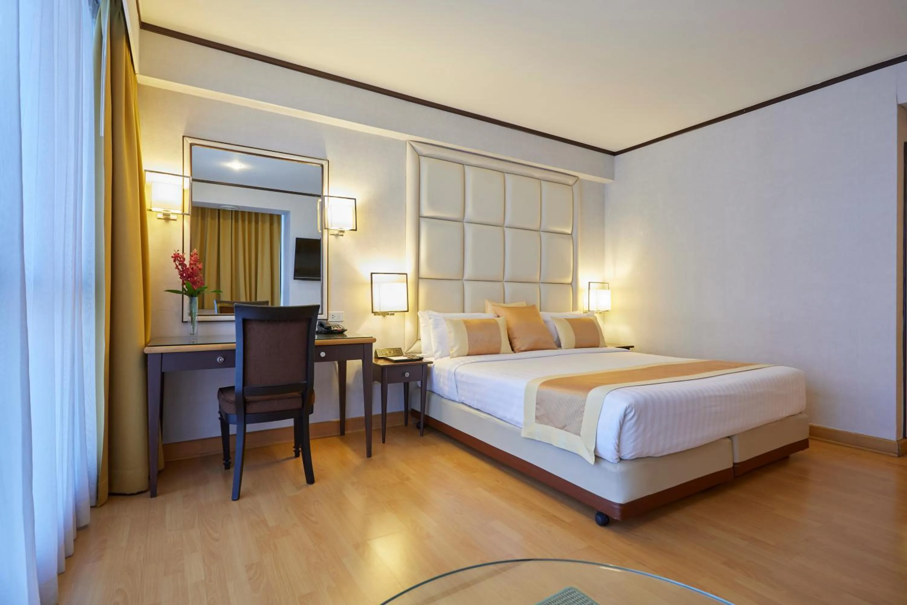 Bed in The Four Wings Hotel Bangkok