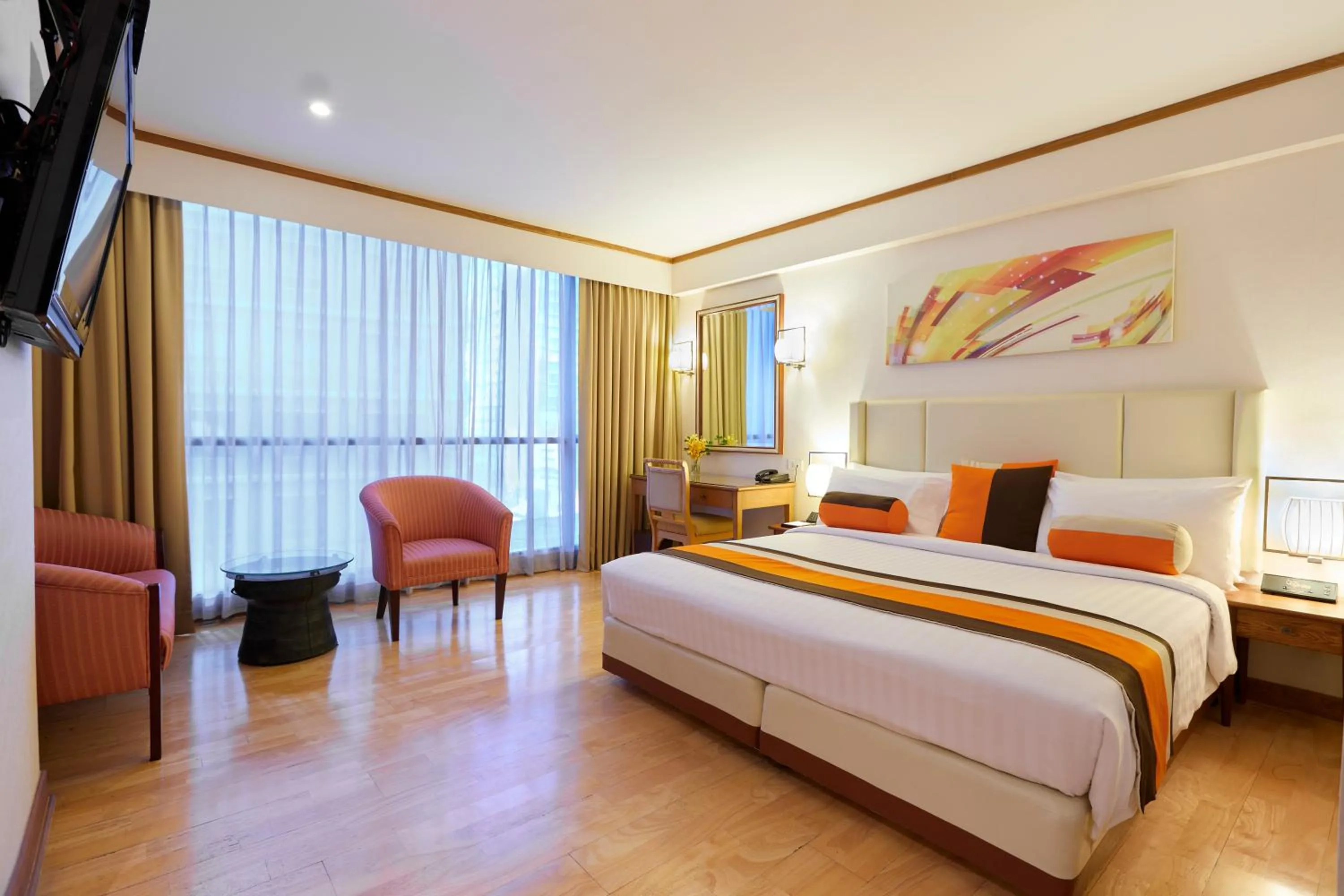 Bed in The Four Wings Hotel Bangkok