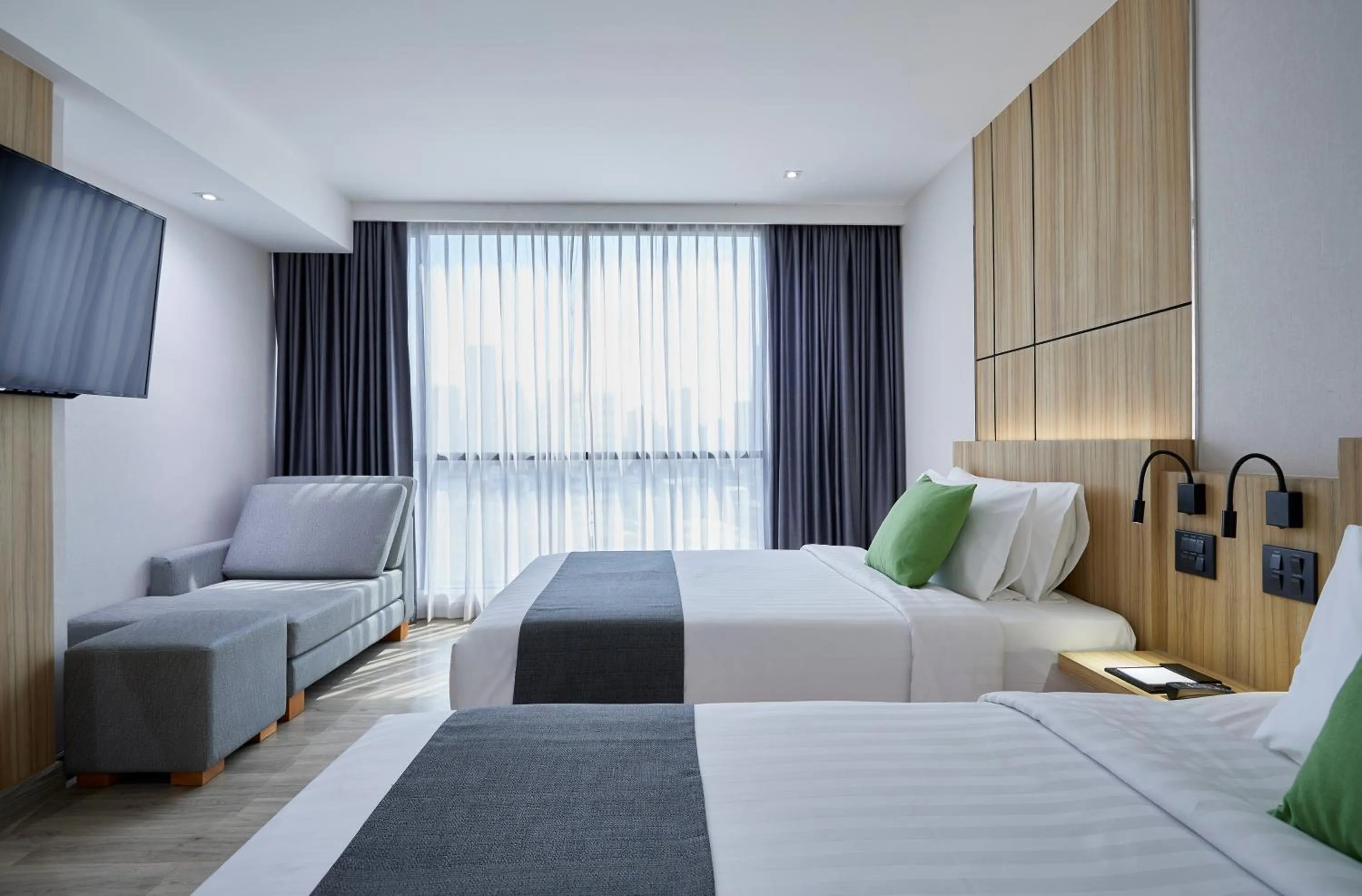 Bed in The Four Wings Hotel Bangkok