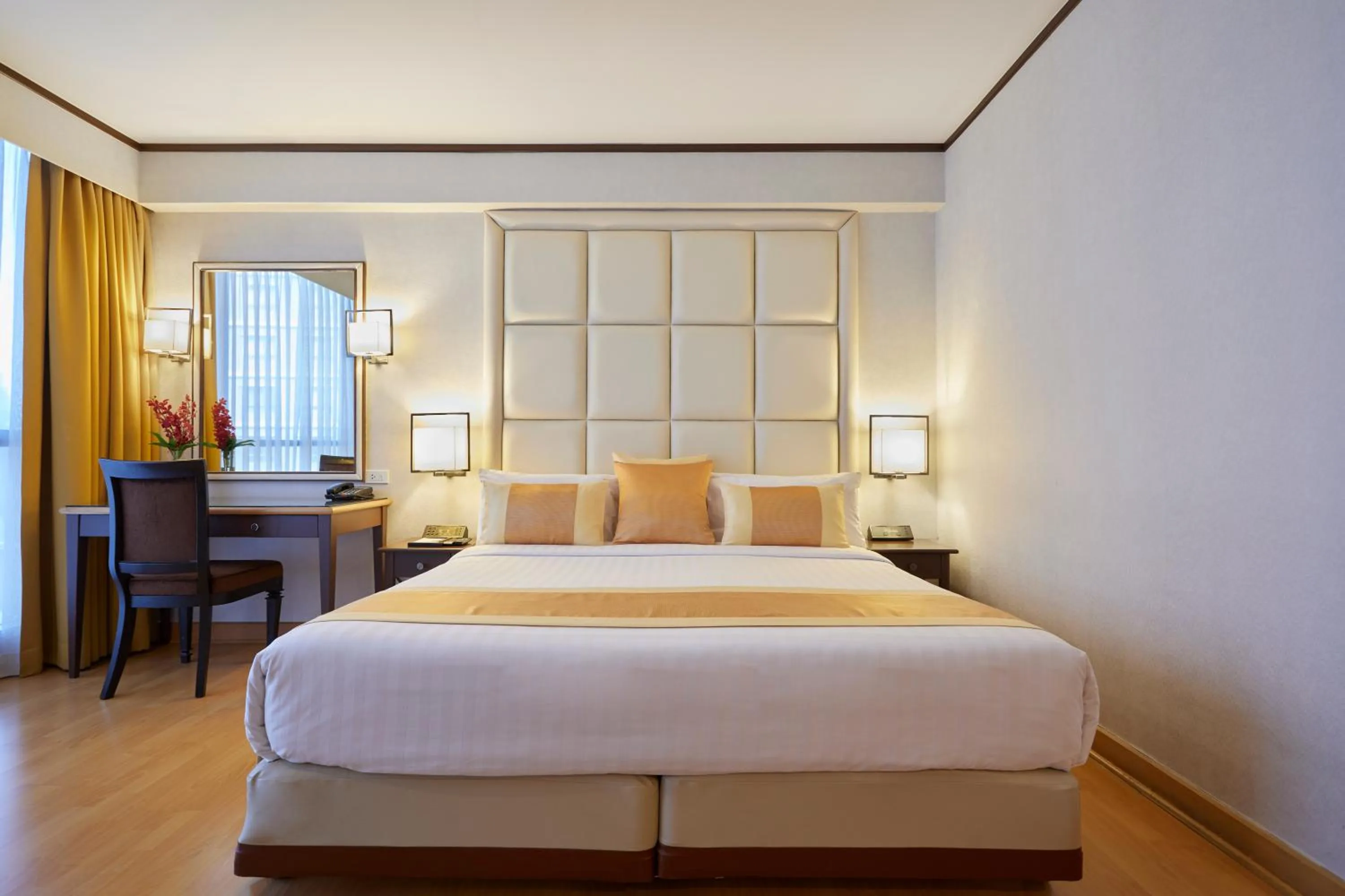 Bed in The Four Wings Hotel Bangkok