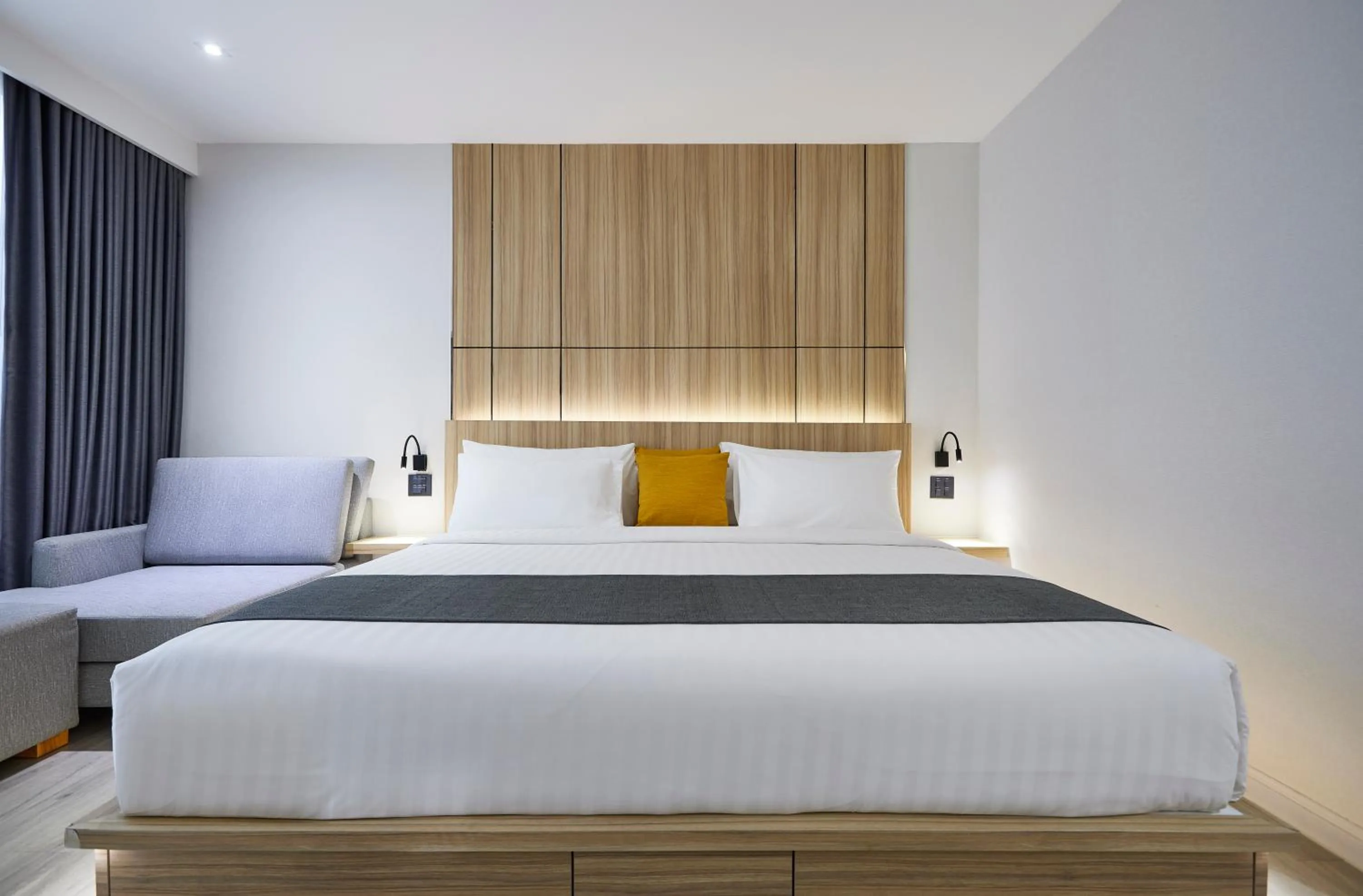 Bed in The Four Wings Hotel Bangkok