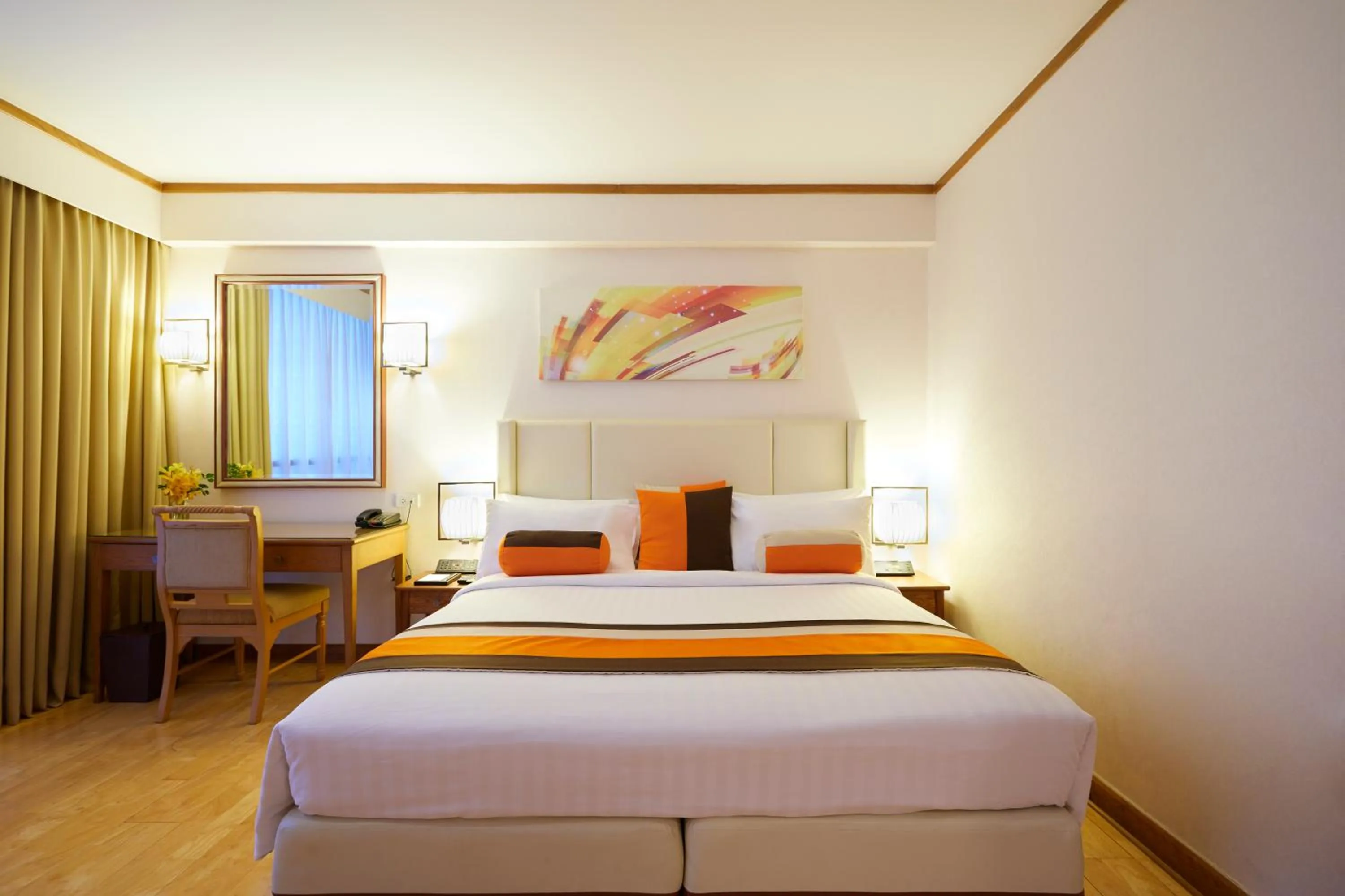 Bed in The Four Wings Hotel Bangkok